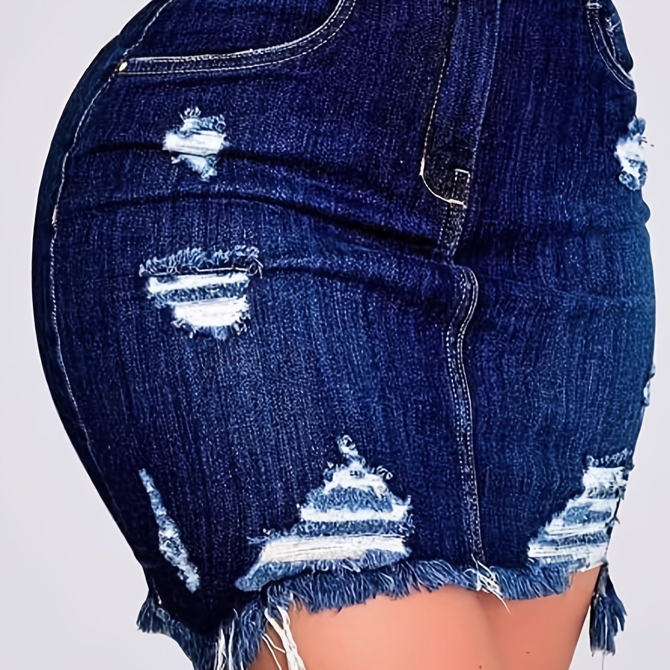 TEMU New Trending High Waist Denim Skirt, Bodycon - Summer Mini Skirt For Versatile Wear Effortlessly Sexy