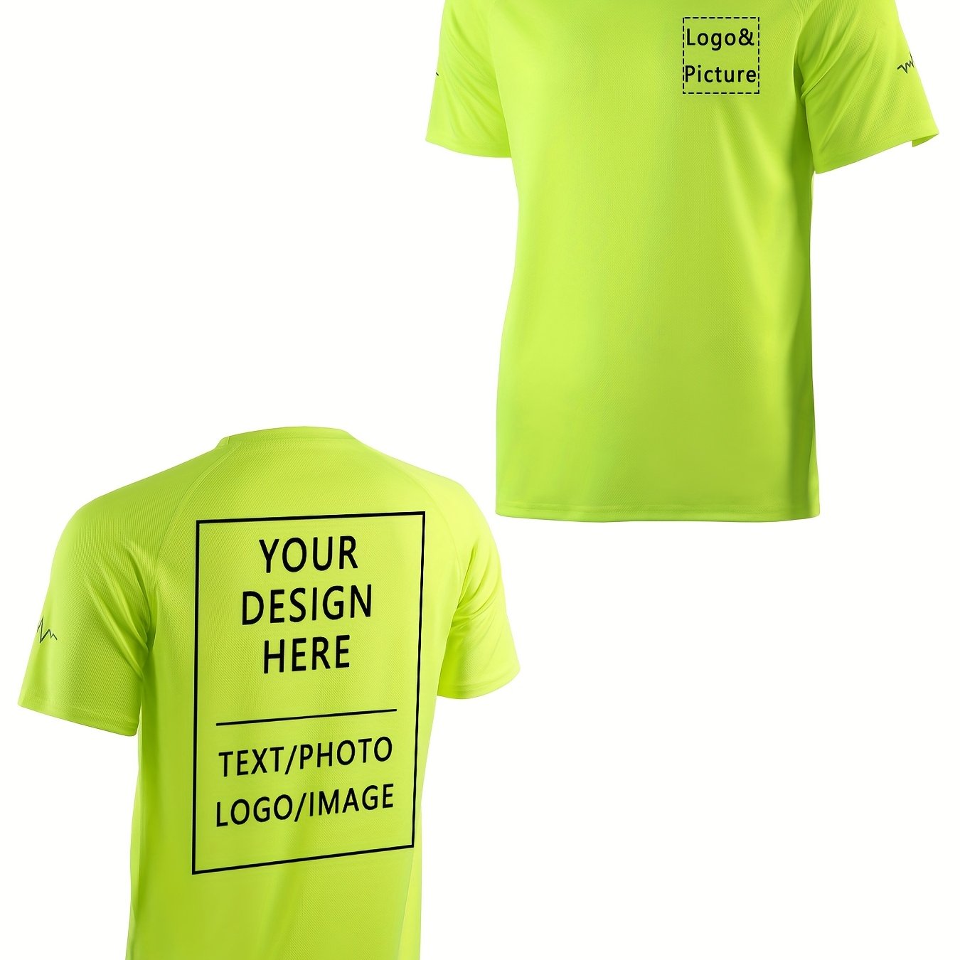 Customizable Men&#39;s Fashion T-Shirt with Mesh Ventilation - Personalized Design Area, Short Sleeve, Round Neck, Light Blue, Perfect for Summer &amp; Spring Outfits, Great Gift Idea, 12 Color Options, Ideal for Company Culture &amp; Team Spirit, Custom T Shirt, Team Apparel, Raglan Sleeves, Nontransparent Material