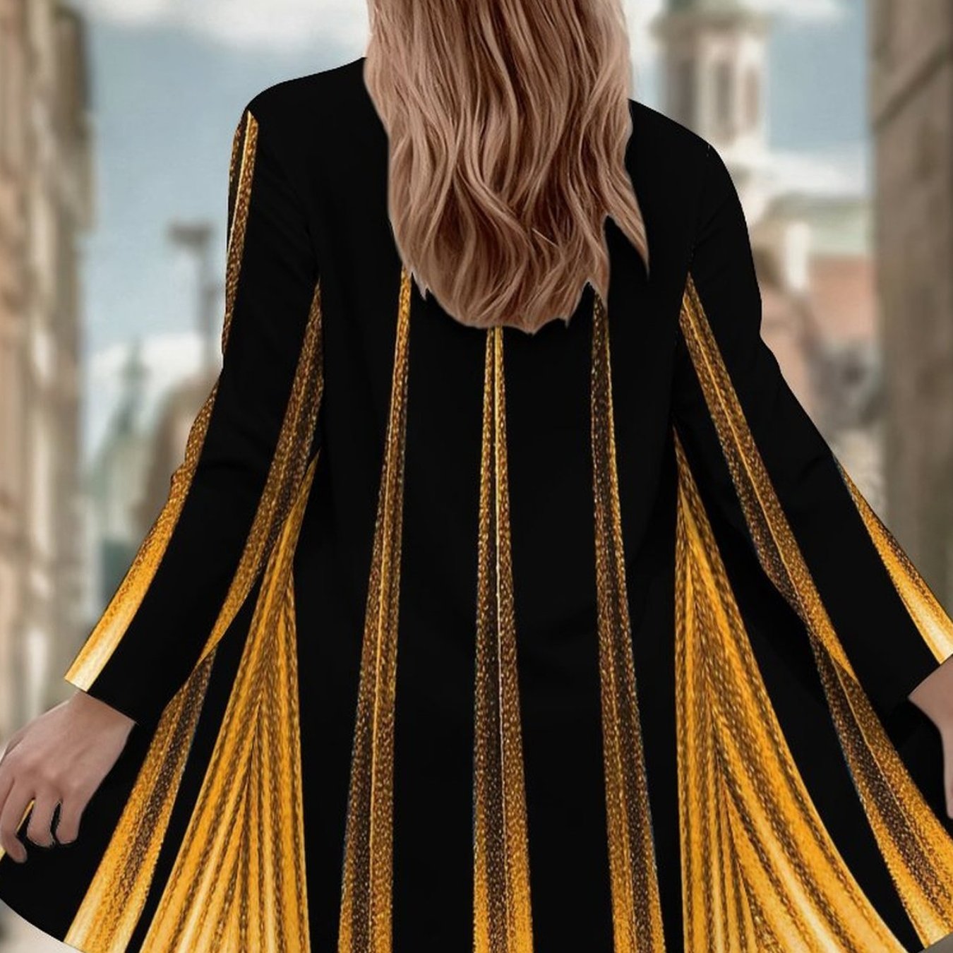 Plus Size - Plus Size - Spring And Autumn Oversized Women's Long Sleeve Cardigan Coat - Classic Trendy With Printed Design, Perfect For Daily Wear, Office, And Travel
