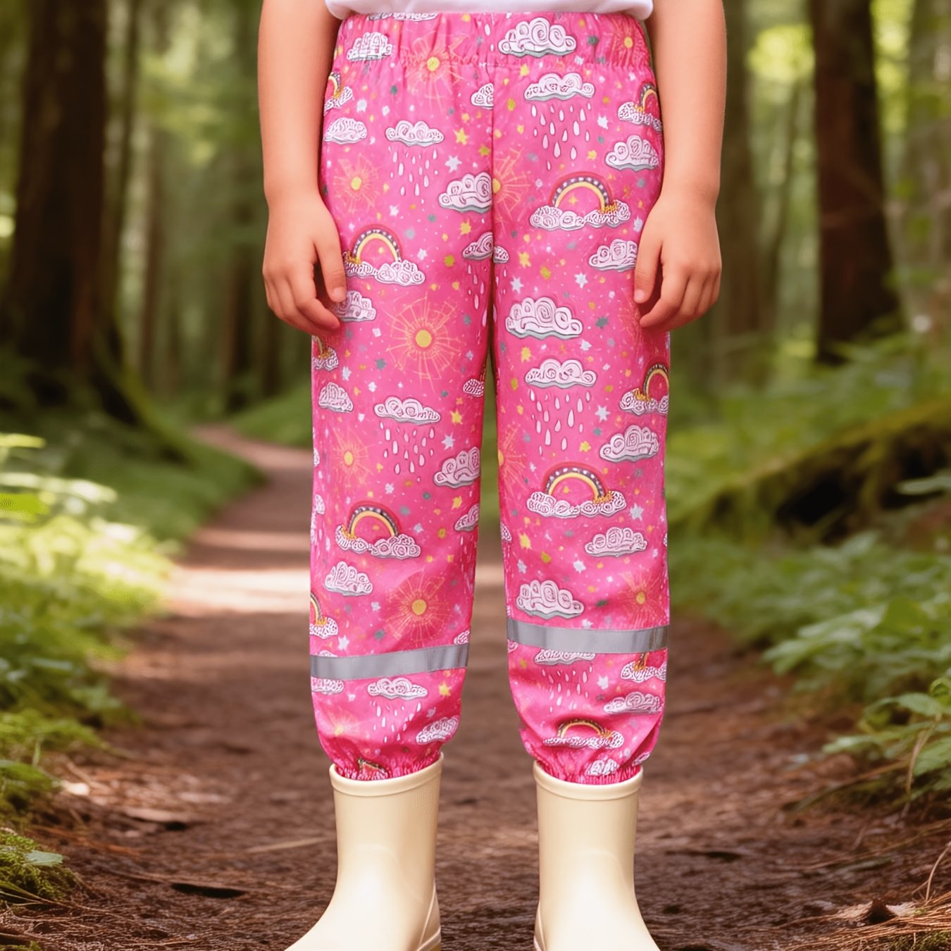 Kids' Fashion Long Pants with Ted Lining, Soft and Comfortable