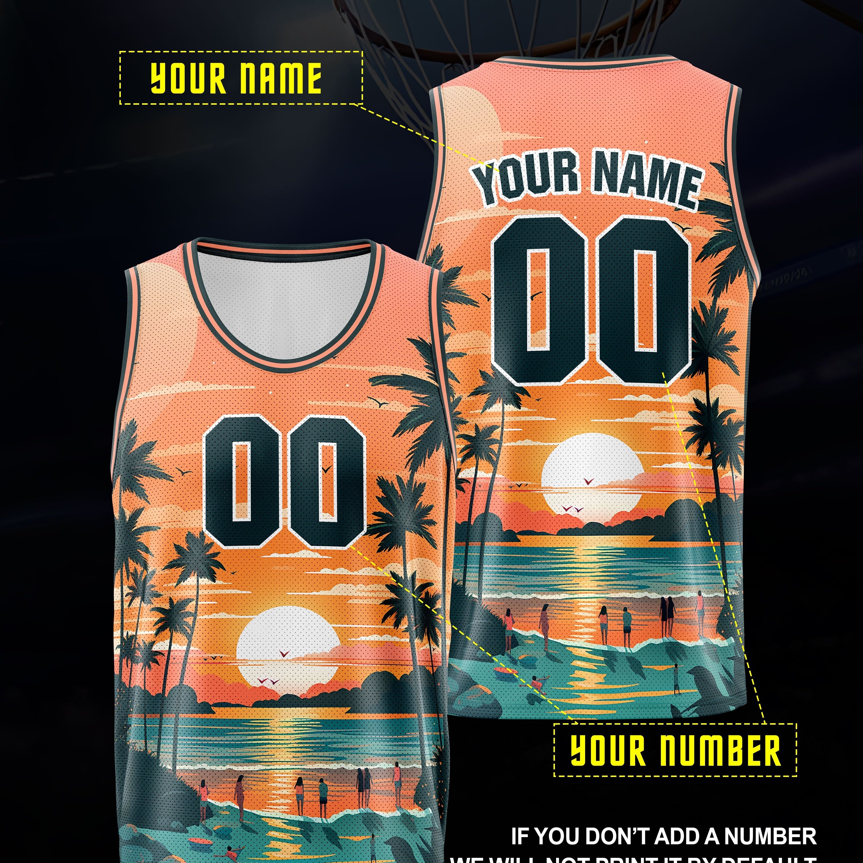 TEMU Custom Name & Number Basketball Jersey - Breathable, Fit With Print For Men - Perfect For Summer Parties & Sports
