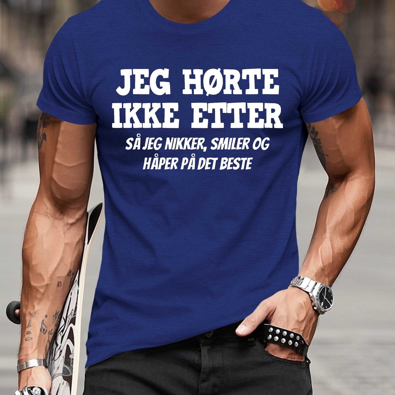 TEMU Fun Humorous Saying Men's Short Sleeve T-shirt Summer T-shirt Top