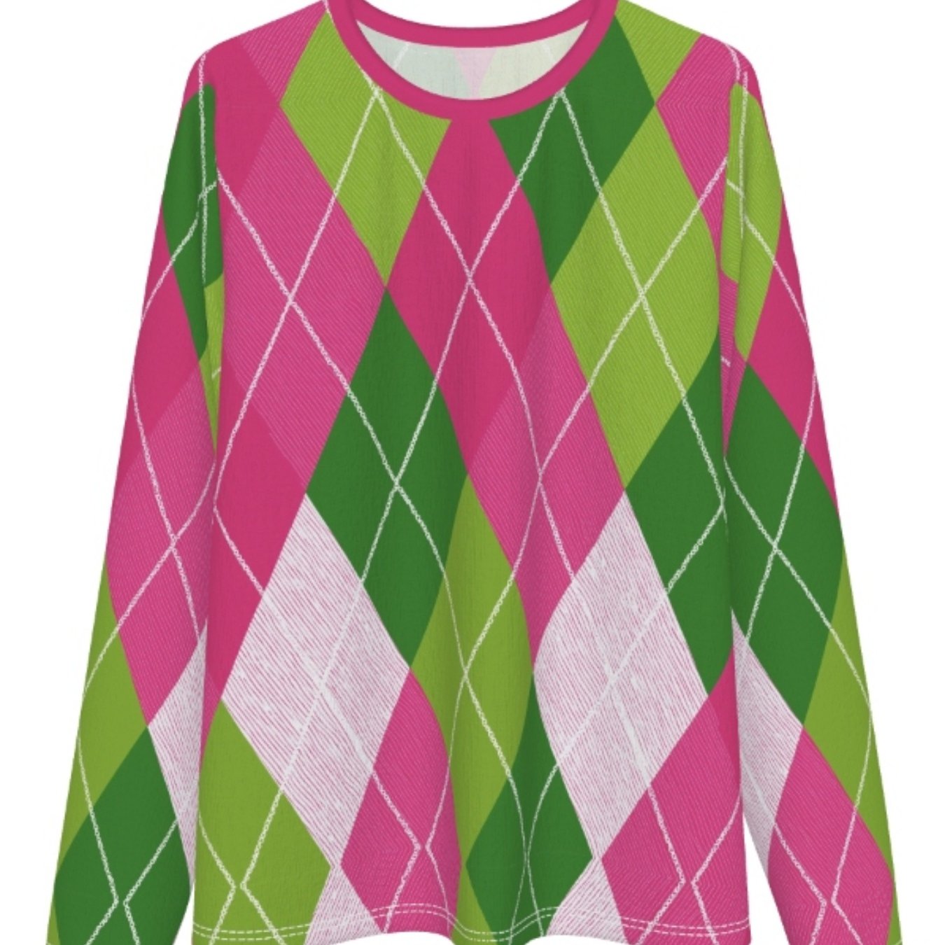 TEMU Plus Size - Women's Long Sleeve Printed T-shirt