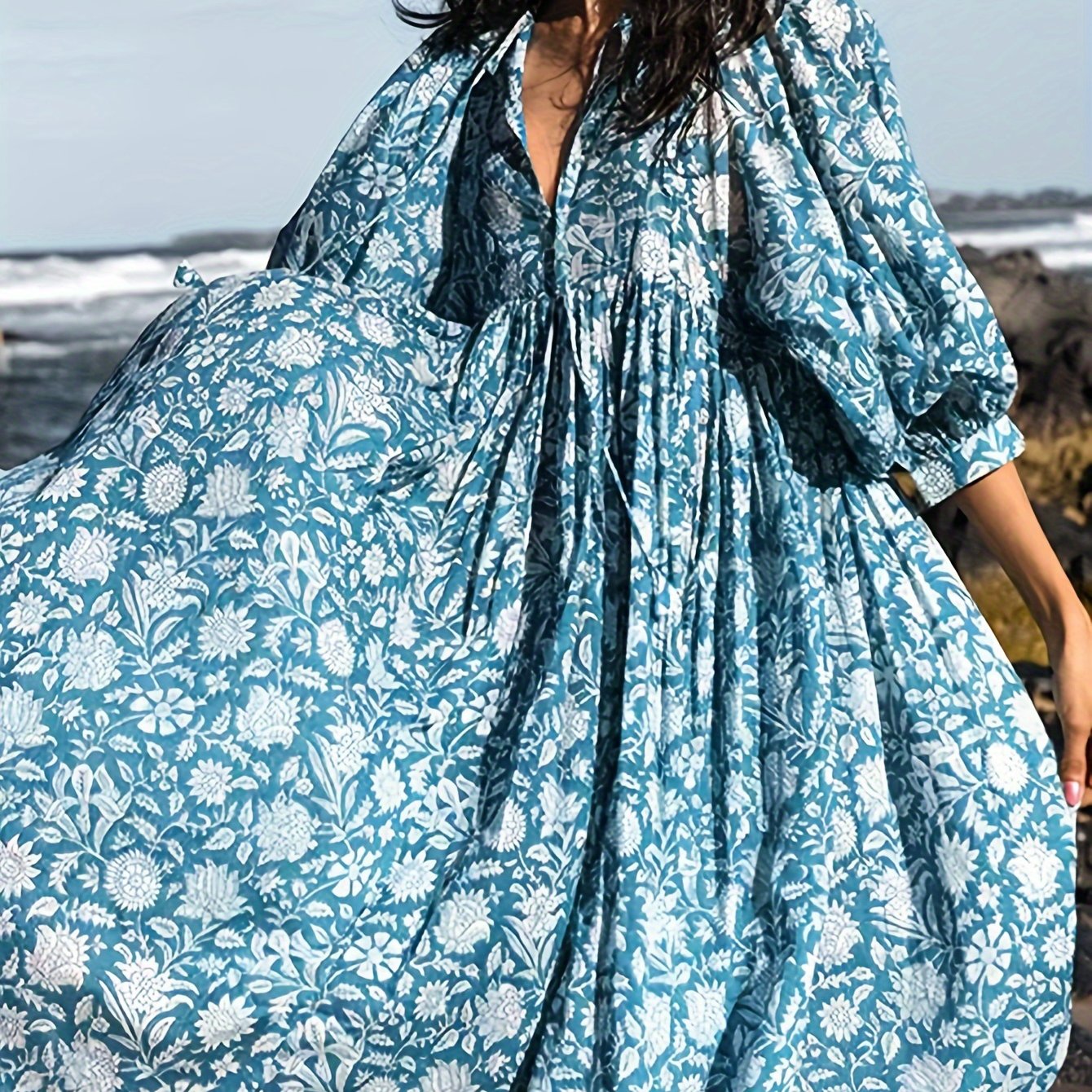 Plus Size, Printed Dress