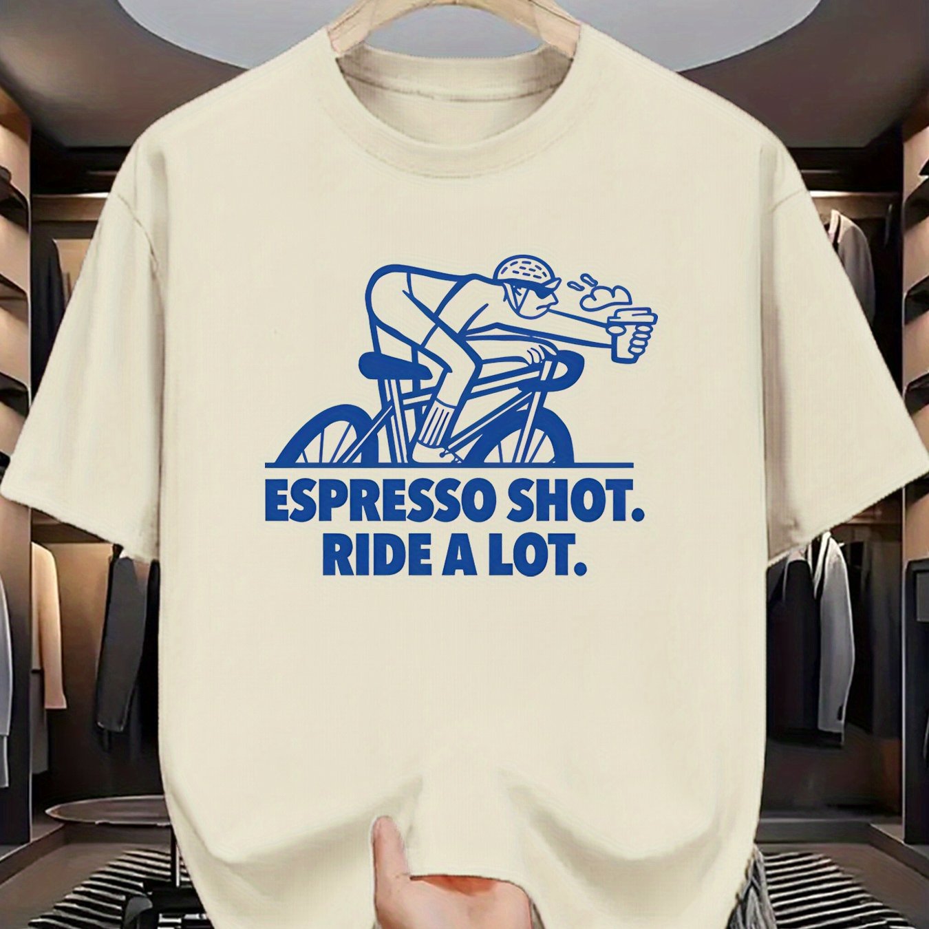 TEMU Cycling Enthusiasts' Crew Neck T-shirt, , Ride Into Endless