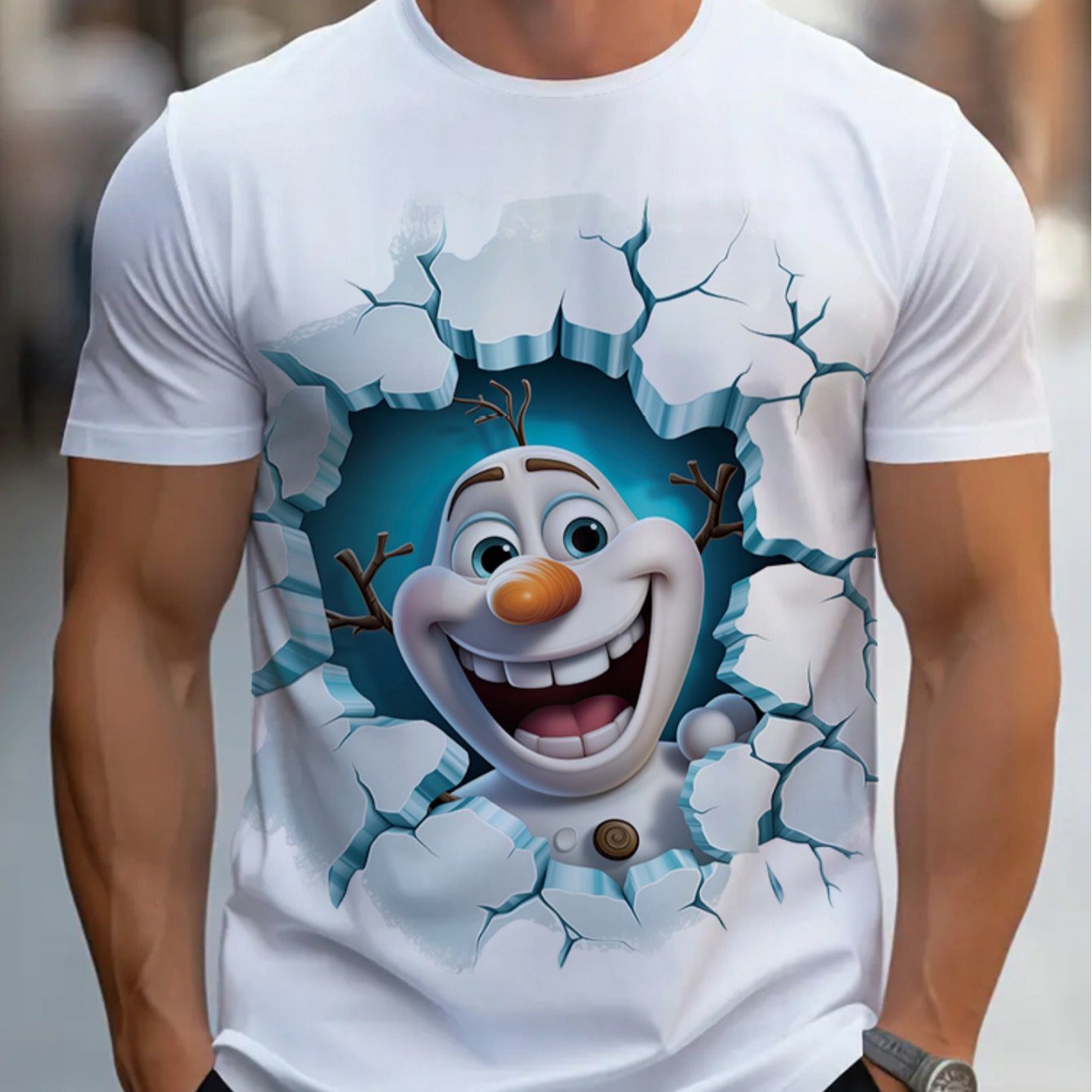 TEMU [printed Design, No Texture] Men's Polyester Short-sleeve T-shirt, Featuring 's Design, , Lightweight And Durable, Suitable For Wear Or Outdoor