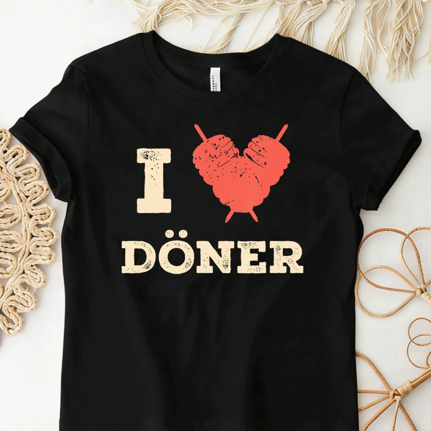 Image of Funny Kebap I Love Doner Durum Gift T-shirt For Men Women Unisex Funny T-shirt