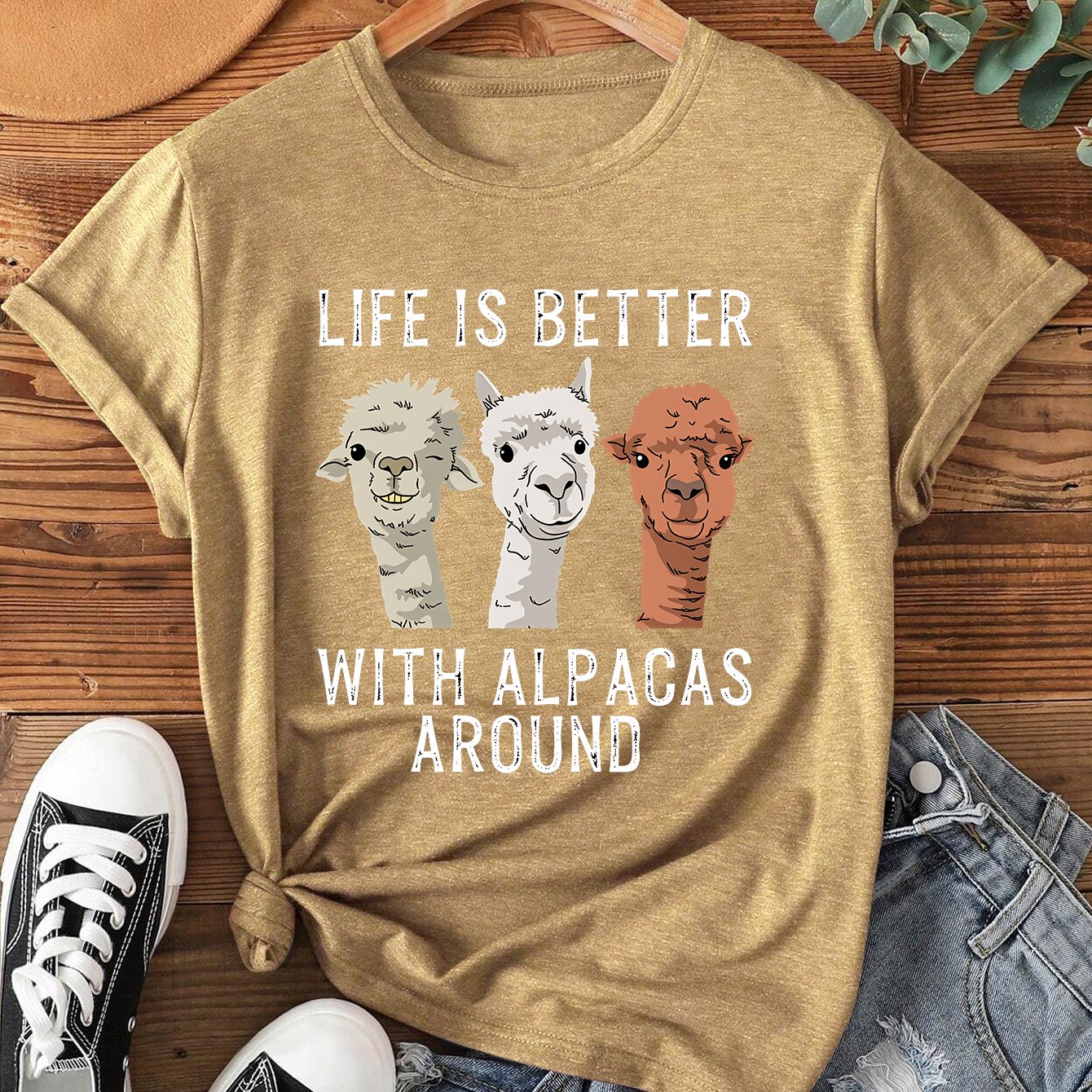 TEMU Easy And Elegant Women's Cute Party Attire, Featuring A Stylish Retro Design A Beautiful Alpaca Lifestyle, Perfect For Casual Wear And Summer.