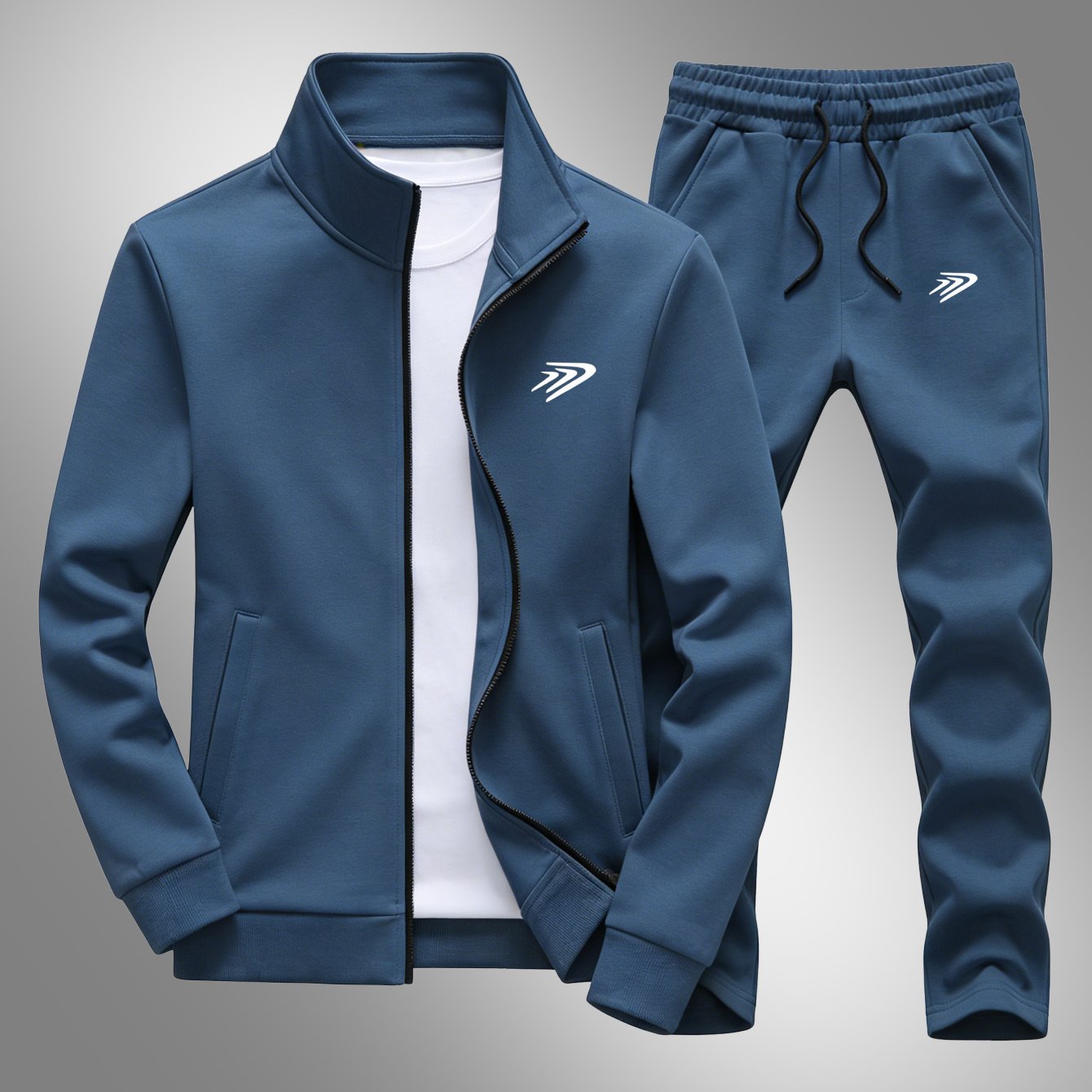 2pcs Set, Men's Casual Sports Stand Collar Jacket And Pants Combo: Ideal For Gifting On Any Occasion, Unisex Design