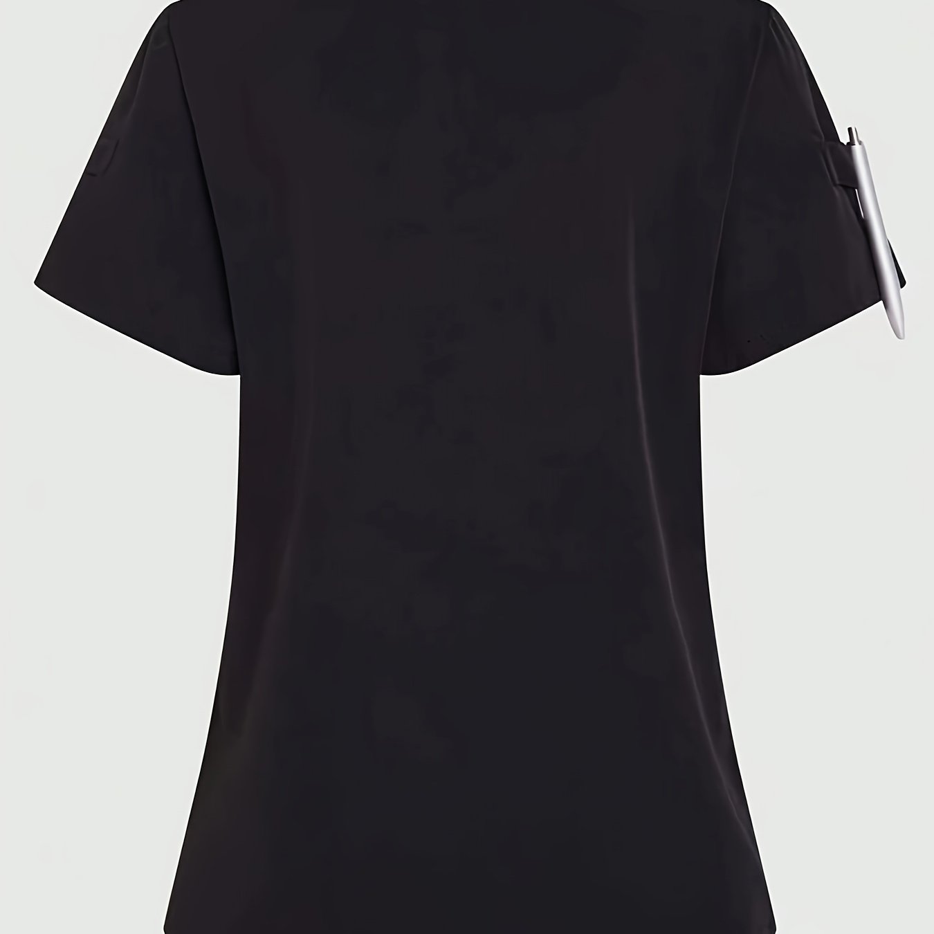 TEMU Giacca da lavoro con maniche corte e scollo a rosa e - Multi- per professionisti della , top da scrubs primaverile/autunnale, giacca da scrubs,