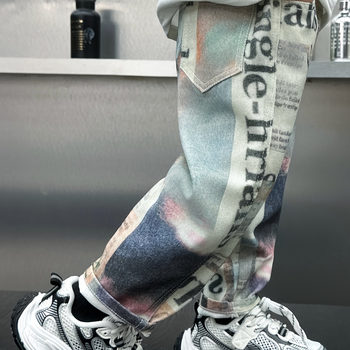 Boys' And Girls' Autumn Loose-fitting Fashionable Casual Trousers, For Outdoor