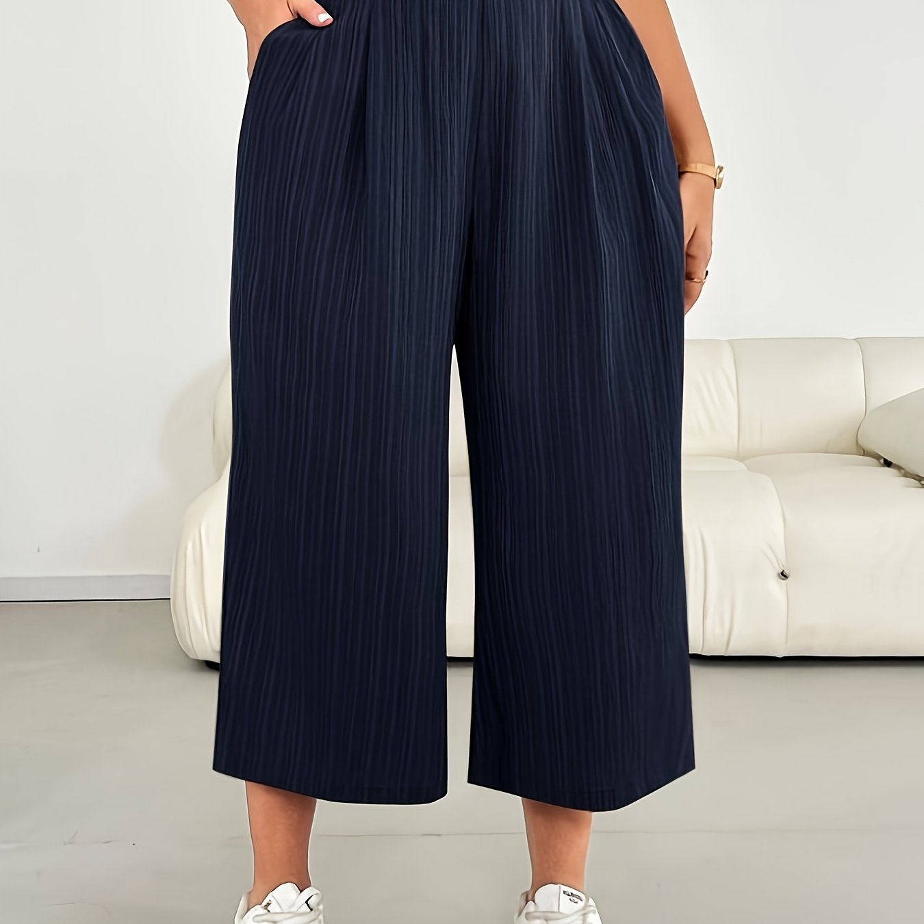 E-shop Plus Size - Plus Size - Plus Size Damenbekleidung, Frühling/Sommer Mode Lässig Locker Bequem und Erfrischend Vielseitig Basic Stil Stoff