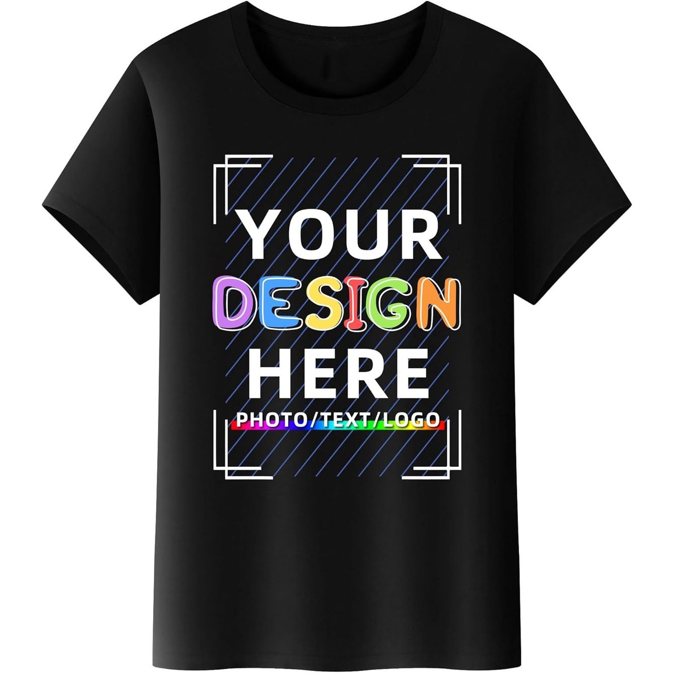 TEMU Custom T Shirt Personalized Men's And Women's T-shirts Logo Photo Name