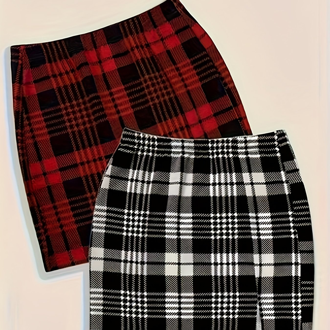 TEMU 2pcs Set Of Directional Women's Fashionable Half Skirt
