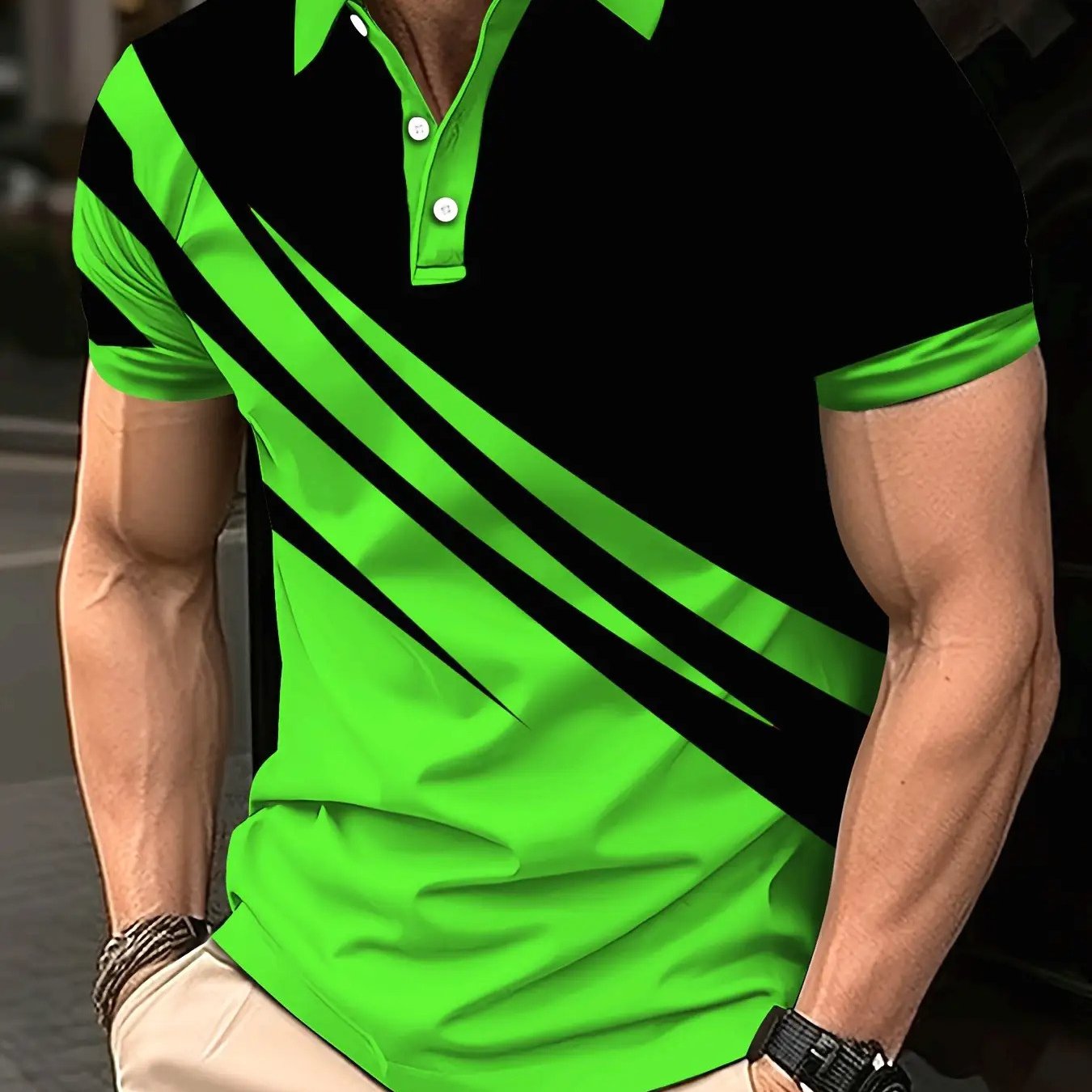 TEMU Plus-size Men's Shirt, New Summer Fashion, Casual And Versatile, Street Style, Loose-fitting, Vacation Short-sleeve Top Men, Plus Size