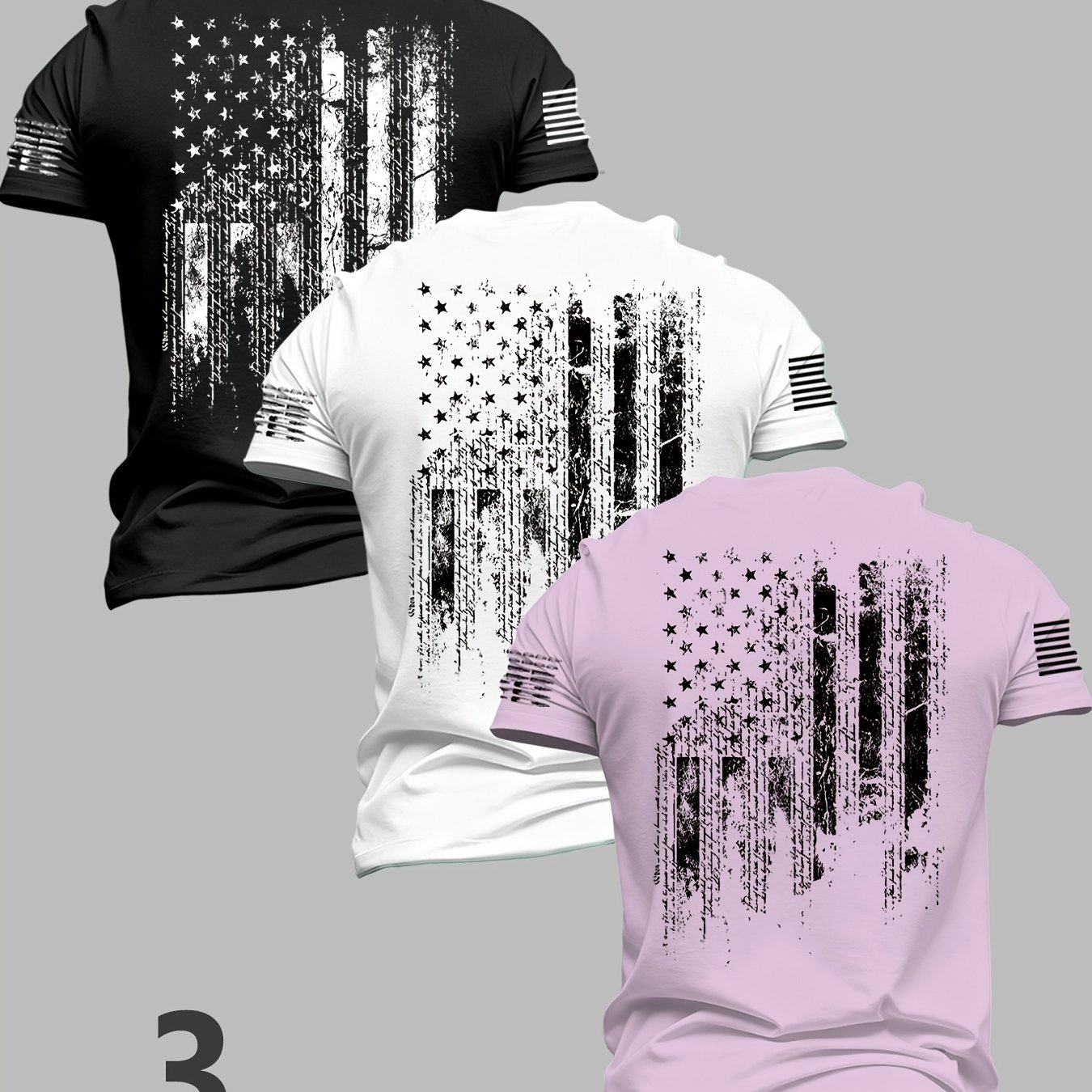 TEMU Men's Short-sleeved Car Print Crew Neck Short-sleeved T-shirt, Suitable For Summer , Casual And Versatile Short-sleeved Three-piece Set