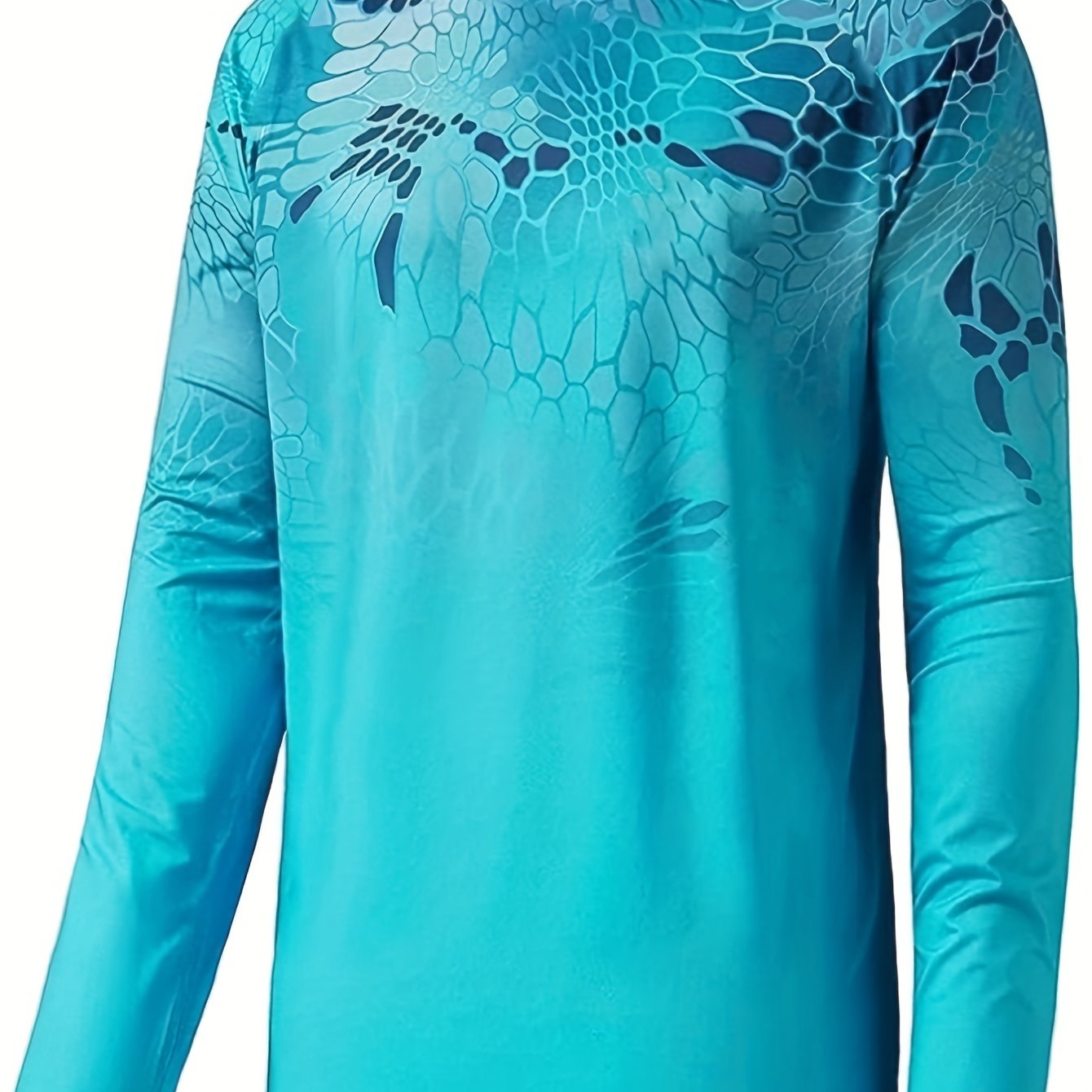 mosingle Men's Long Sleeve Hiking Shirt, Sun UV Protection Safari