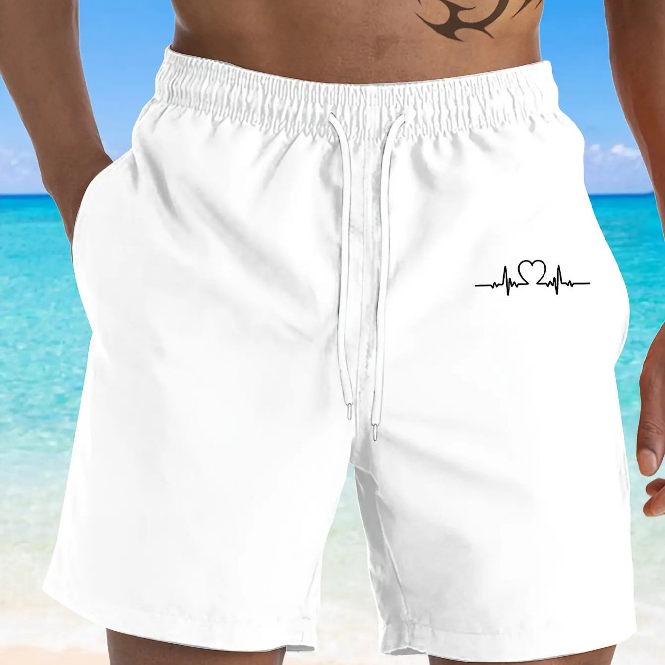 TEMU Plus-size Fashionable Casual Shorts For , Travel, Beach, And Parties, Plus Size