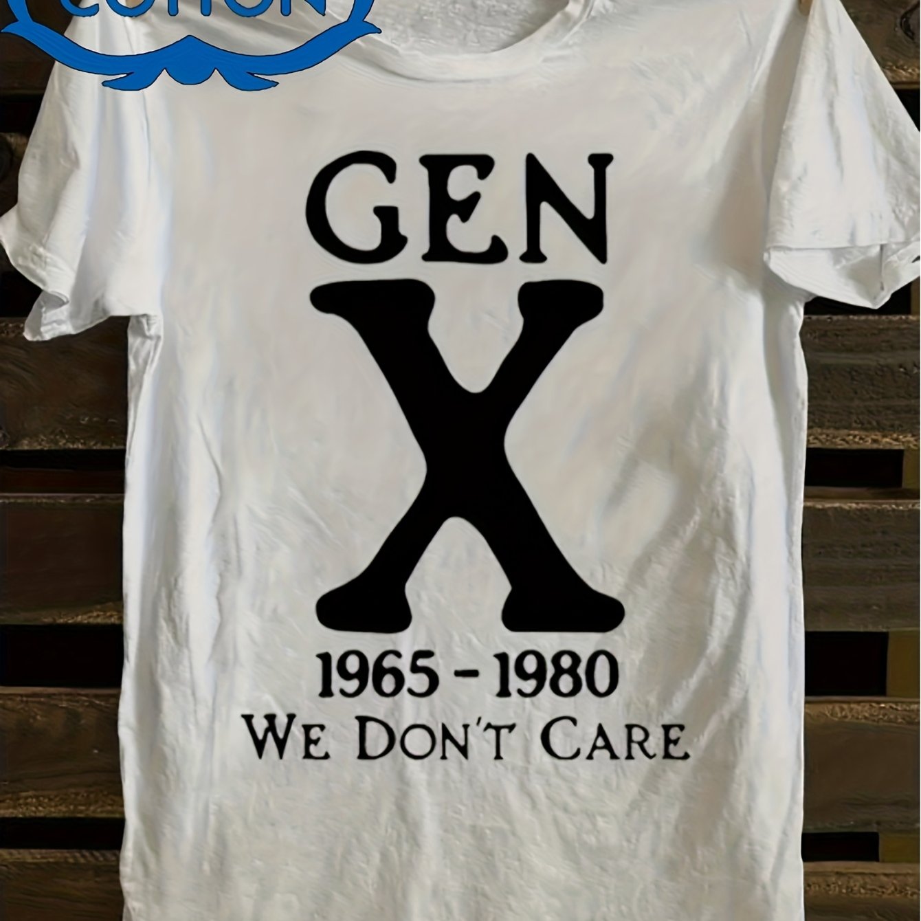 TEMU Men's And Women's Vintage 1965-1980 Punk Rock Band T-shirt - Heavyweight Oversized Retro Tee With Iconic Logo & 1965-1980 Years Print - Unisex