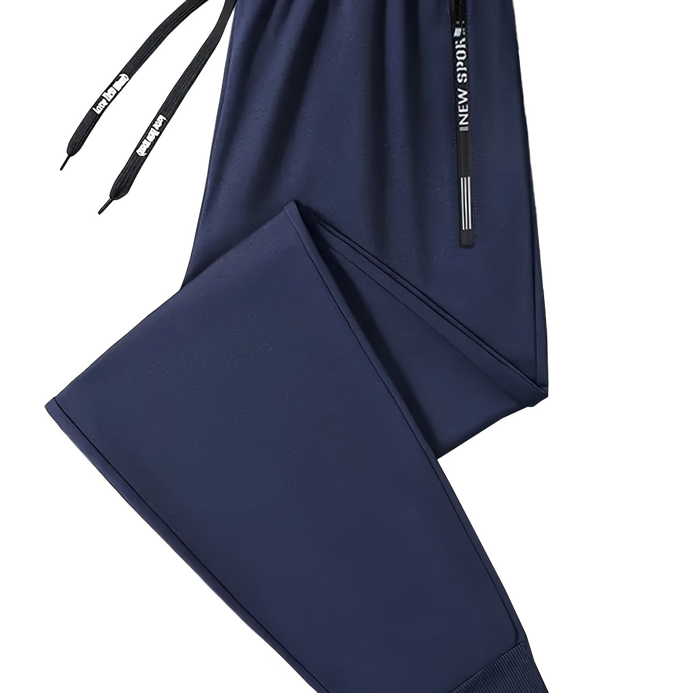 TEMU 1 Pcs Men's Casual Jogging Pants With Letter Zipper Pocket, Elastic Waist Drawstring, Daily Life, Leisure , Outdoor Activities, Holiday Gift