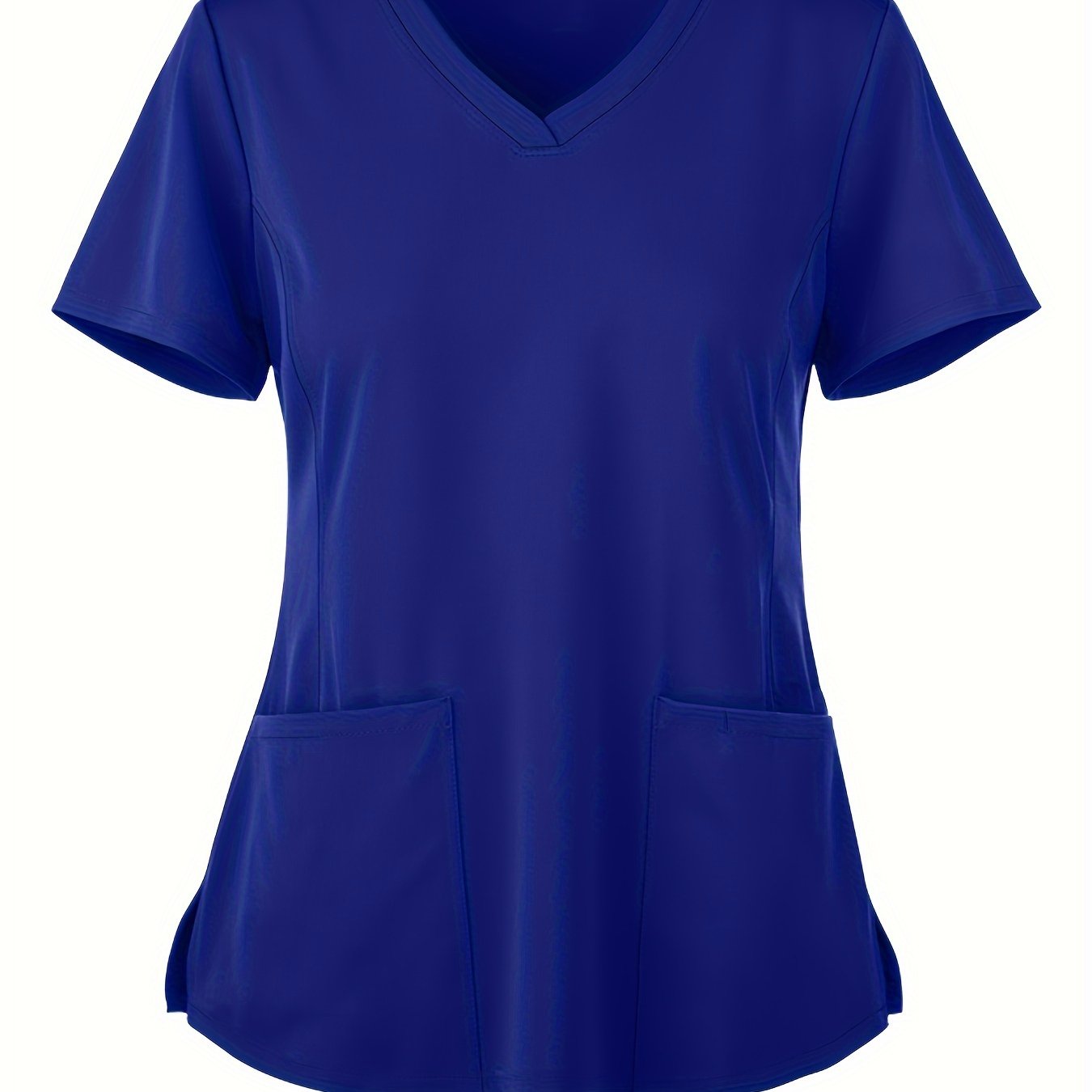 Plus Size - Plus Size - Women's Plus Size Casual Nurse Short Sleeve Shirt Top (0218x Usa)