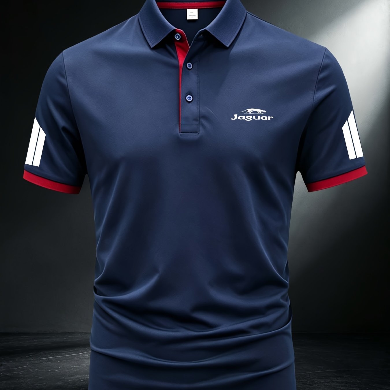 TEMU For Plus-size Men's Outdoor Golf & Equestrian Casual Shirt With Short Sleeves, Mature Men's Business Casual , Breathable And Comfortable,