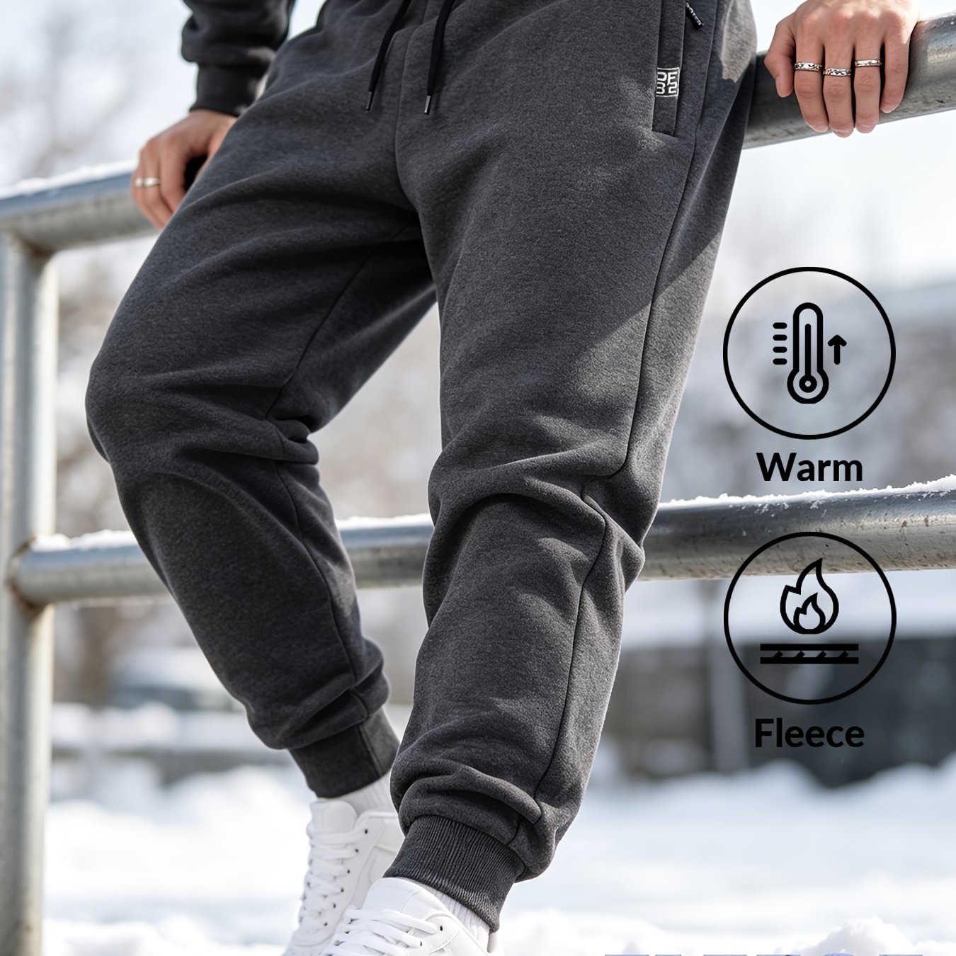 TEMU Trousers For Men High Quality | Options Available. Men's Fashionable Autumn/winter -lined Athletic Joga Pants, Warm Casual Long Pants Suitable