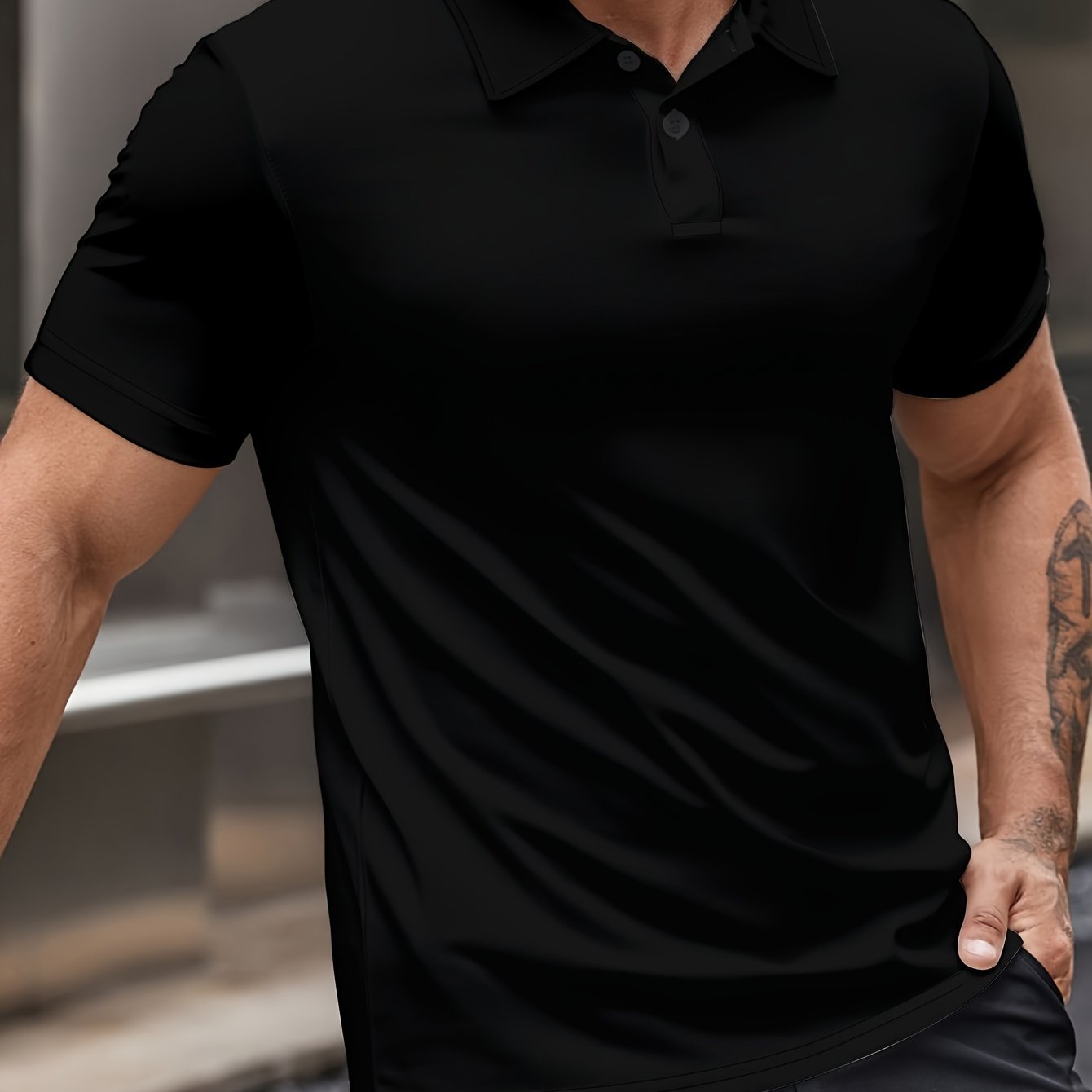 TEMU Golf Shirt, Casual Short Sleeve Lapel Shirt For Summer Outdoor