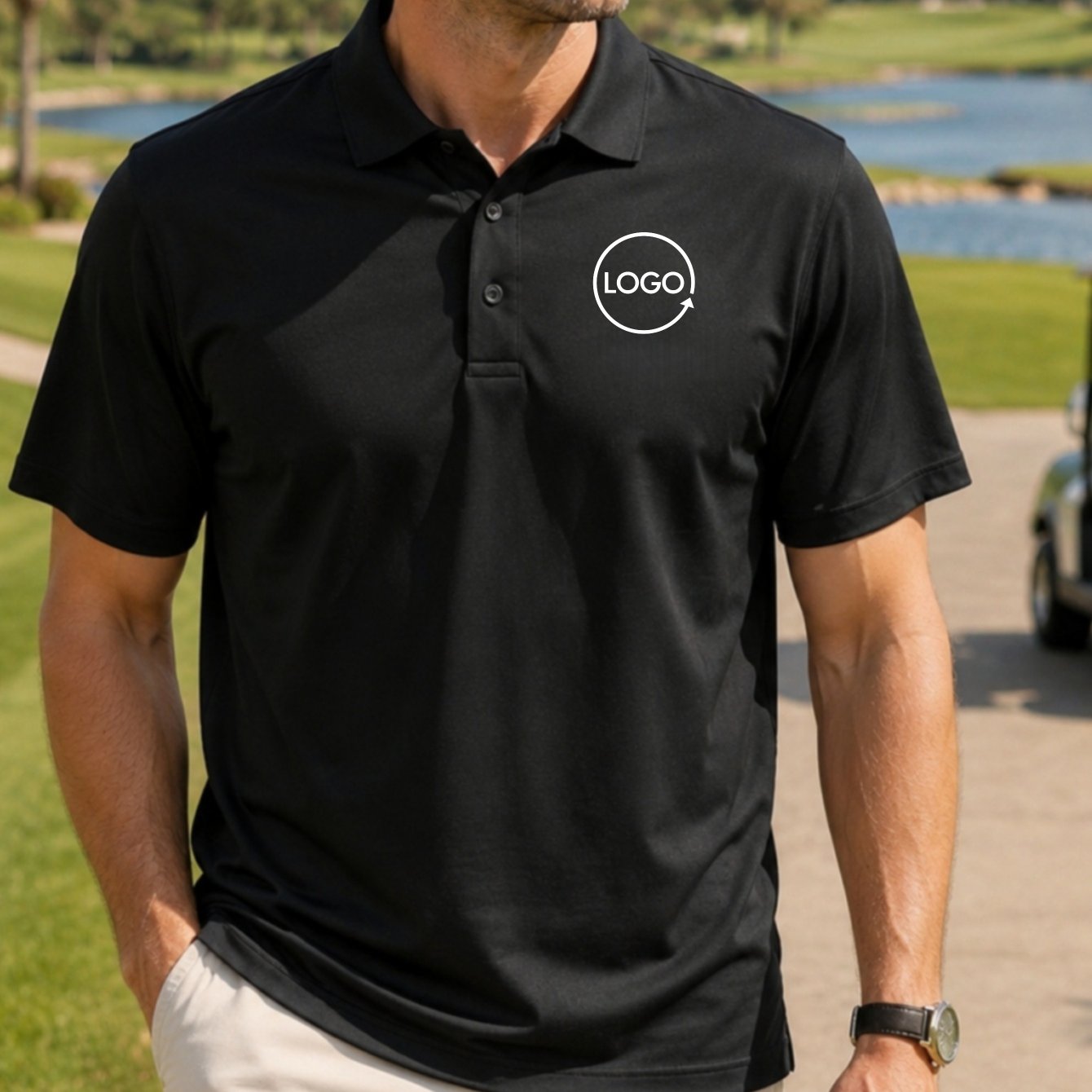 Classic , Men's Shirt, Minimalist Logo Design, 2026 Summer New Short Sleeve High Quality , Customizable Logo Team Photo Personalized Customization, Local Warehouse Shipping