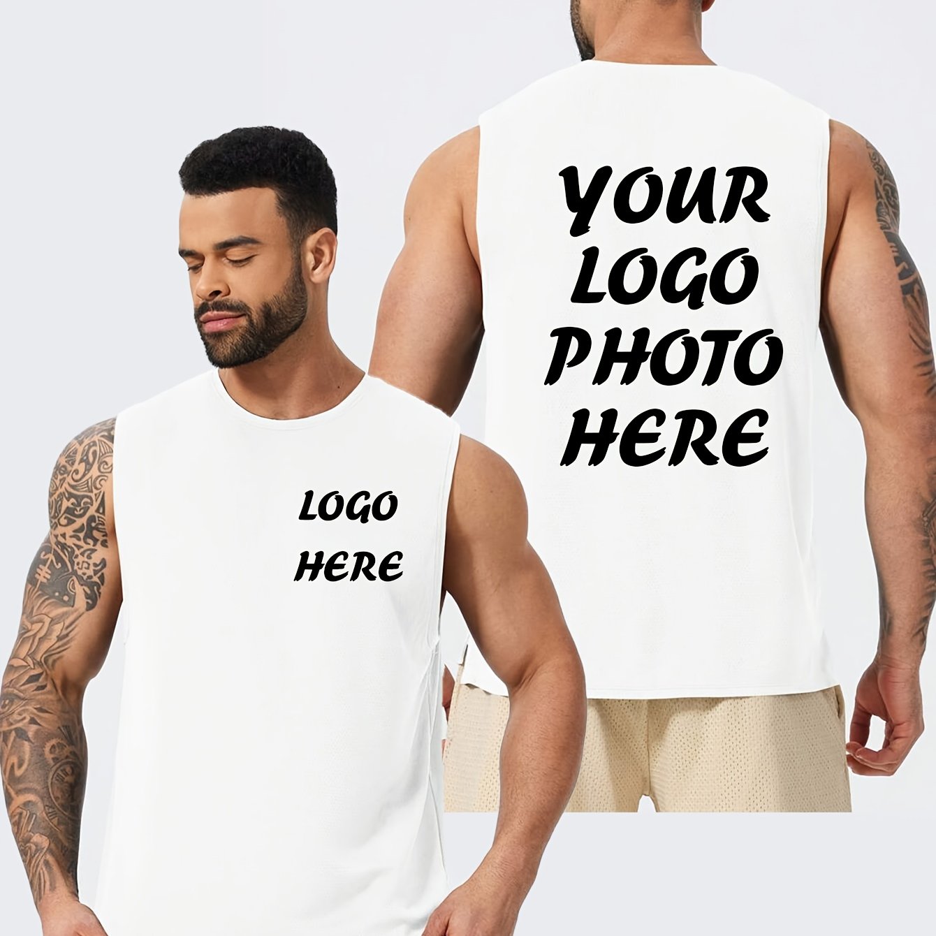 TEMU Chaleco de hombre personalizado a medida, , Date un regalo único, Equipo, Temporada escolar, Deportes, Correr, Fitness, Autodisciplina a una