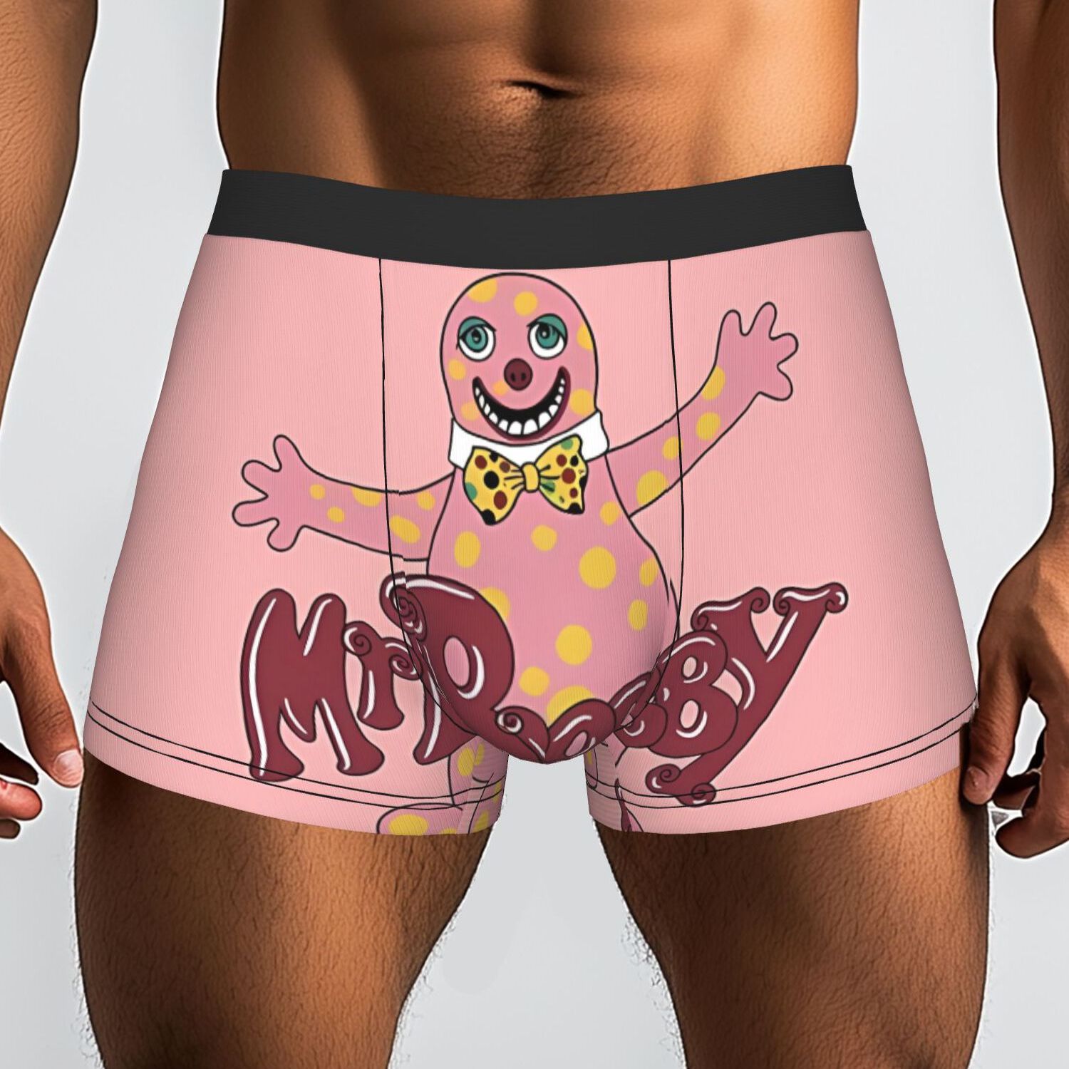 TEMU 1pc Mr Retro 90s Nostalgic Men's Underwear - Iconic Boxer Briefs Suitable For Themed Parties, Casual Wear & Gifts, Machine Washable Comfortable