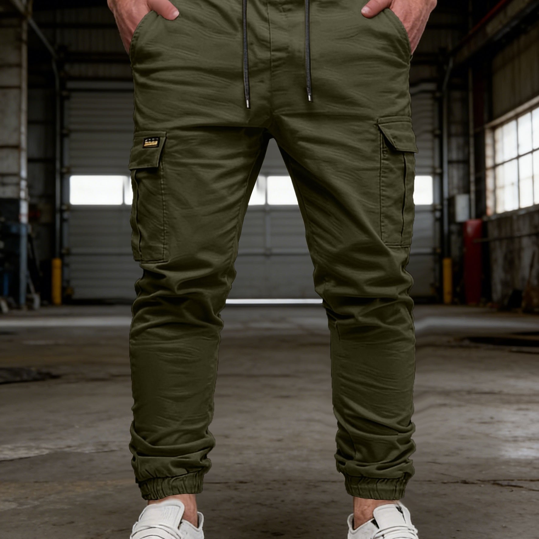 TEMU Men's Casual Pants, Elastic Waist Trousers, Loose And Comfortable, Lightweight And Breathable, Stylish And Trendy Pants, Versatile Casual Pants