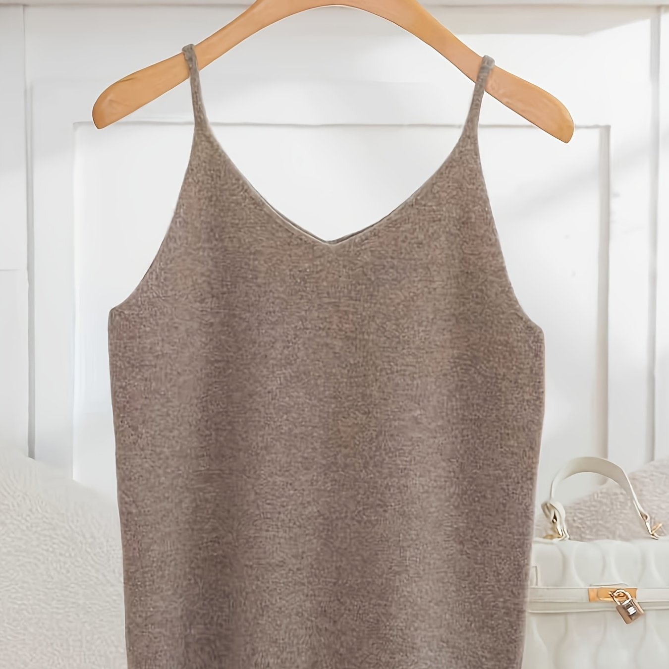 TEMU Débardeur de base en laine pure pour femmes