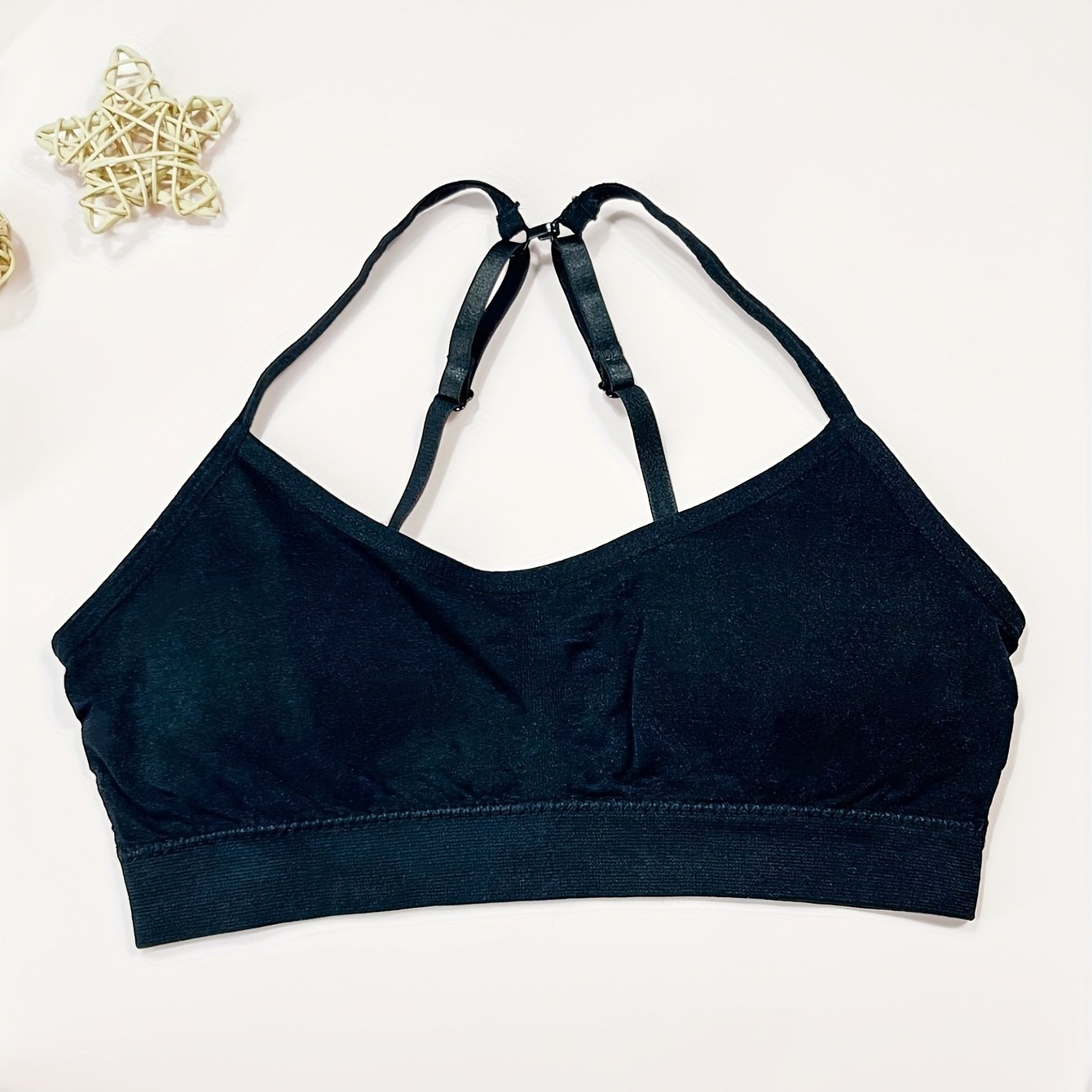 Girl Seamless Bra Cross Strap Cute Development Period Girl - Temu