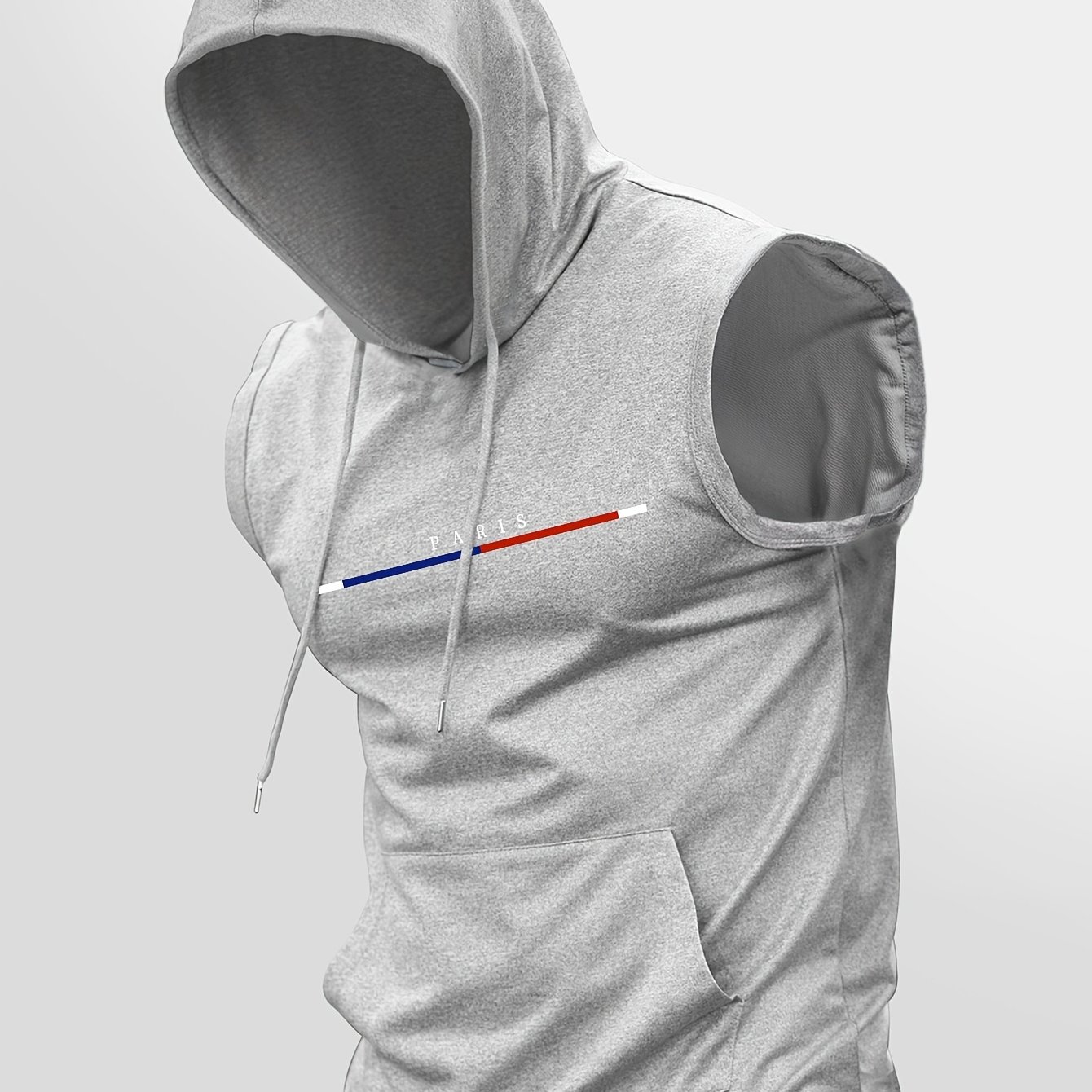 TEMU European And Popular Printed Lightweight Hooded Tank Top