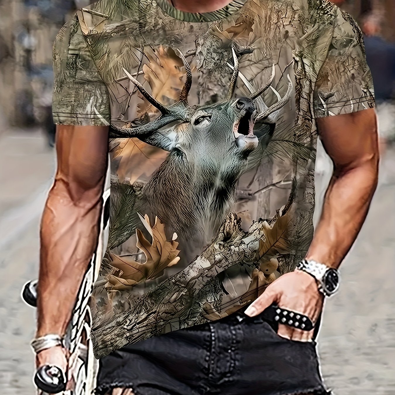 Men's Short Sleeve Comfy T-shirt, Graphic Tee Men's Summer Clothes, Men's Clothing
