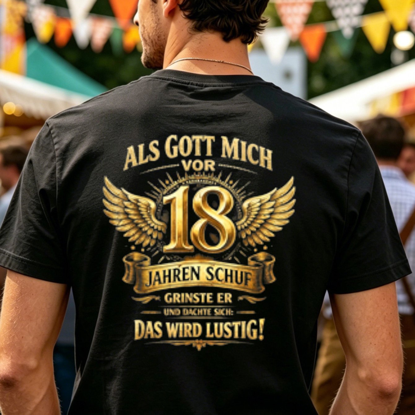 18th Birthday T-shirt Suitable For & - 2008 Year Themed Back Print Round Neck Casual Shirt, Gift For Teen &, Machine Washable Apparel
