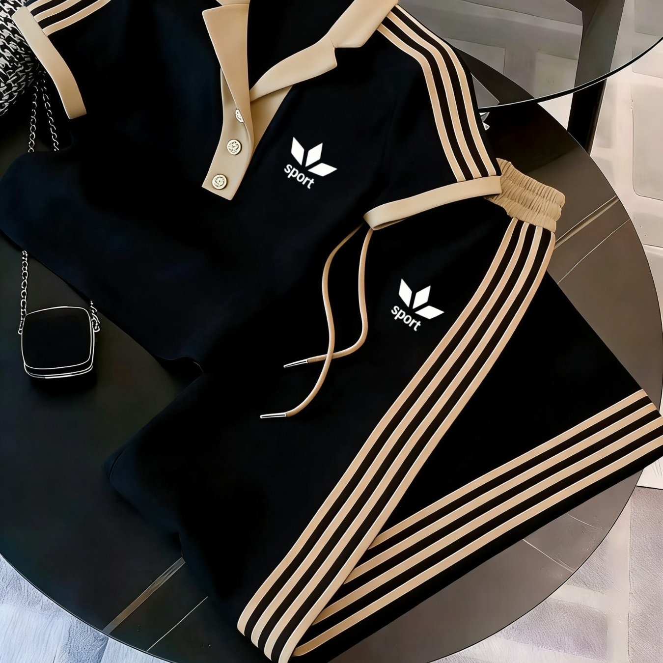 2pcs Set 2026 Spring/summer Men's And Women's Sportswear Outfit, Short-sleeve Shirt And Pants, Suitable For Occasions, And Size Options