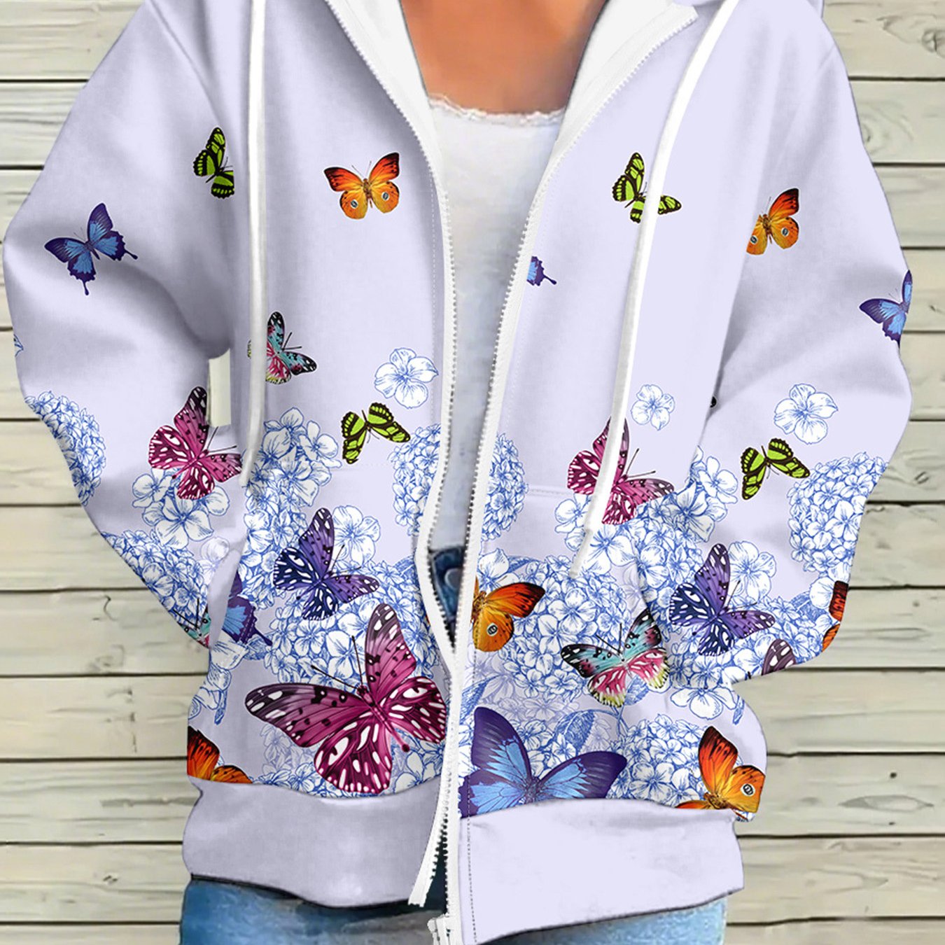 TEMU Plus Size, Europese en Amerikaanse Stijl Dames Casual Rits Hoodie