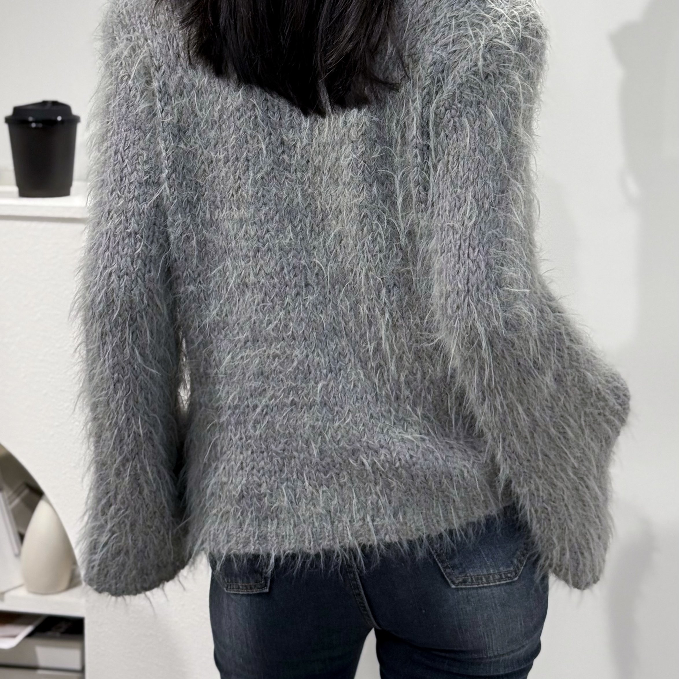 Smooth Sweater | Short Length, Crew Neck, Solid Color, Rib- Detail, Long Sleeves For Winter