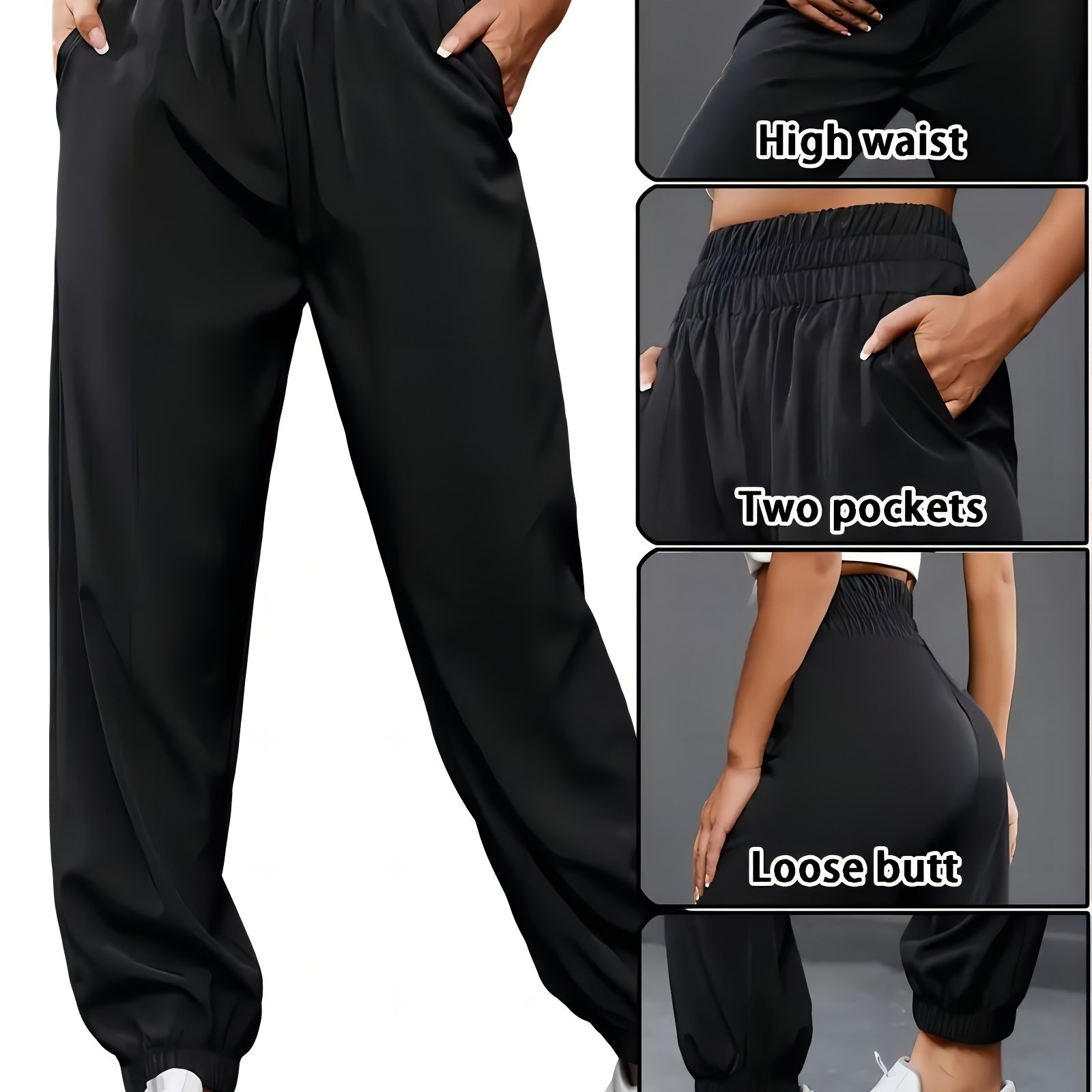 TEMU Dry Waist Bloomers Waist Girdle Feet Pants, Women's Pants