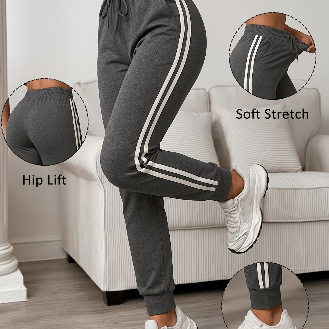 TEMU Pantalones Deportivos Casuales para Mujer, Pantalones para Correr, Pantalones de Yoga