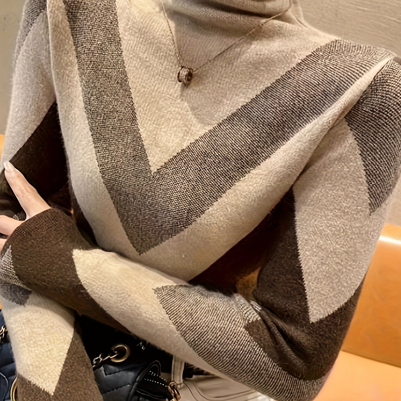 TEMU Pull Col Sous-vêtement Automne Hiver