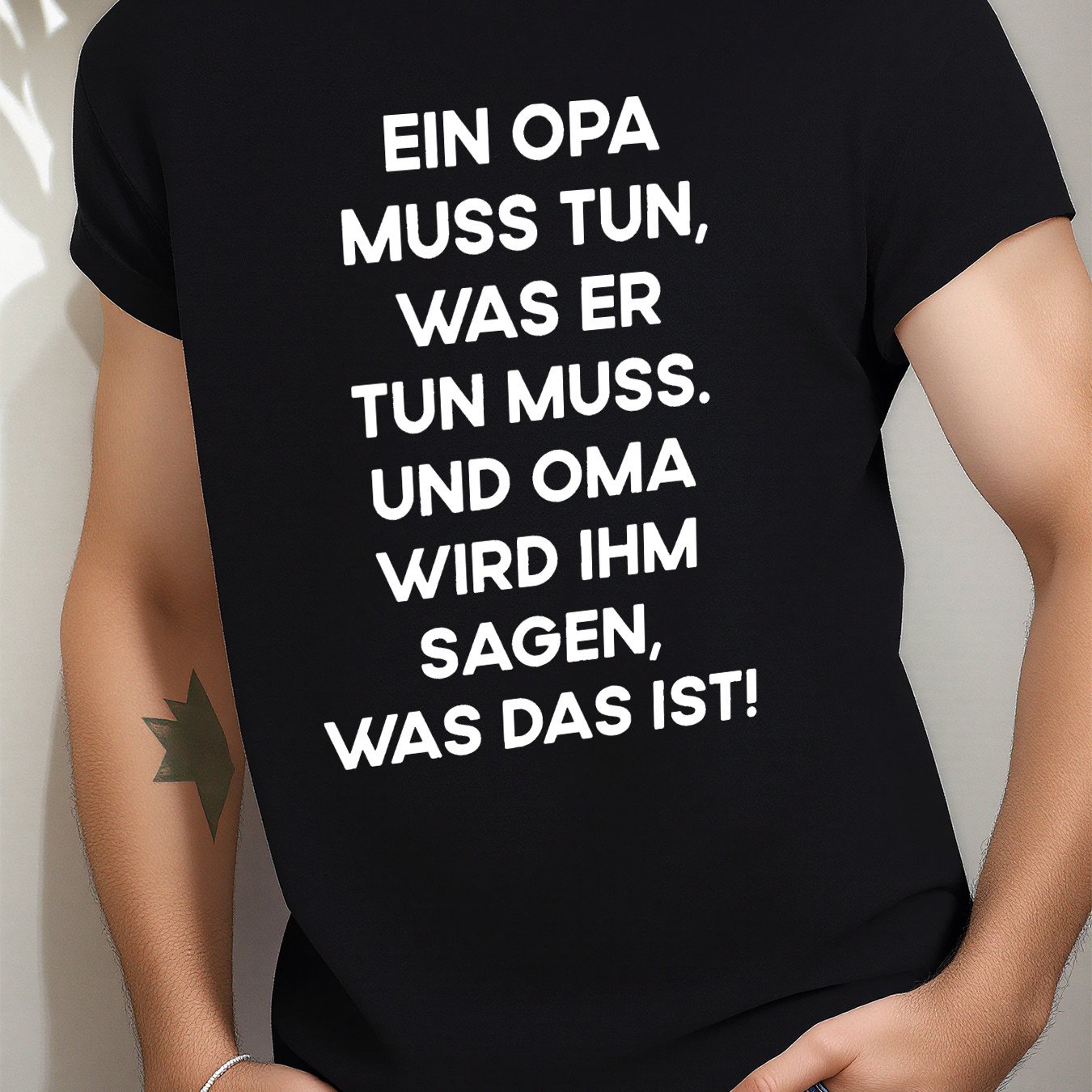 Funny German Grandpa Grandma Quote T-shirt - Bilingual ' Don't Stay !' Saying - Tee Suitable For Grandparents -/christmas Gift Idea