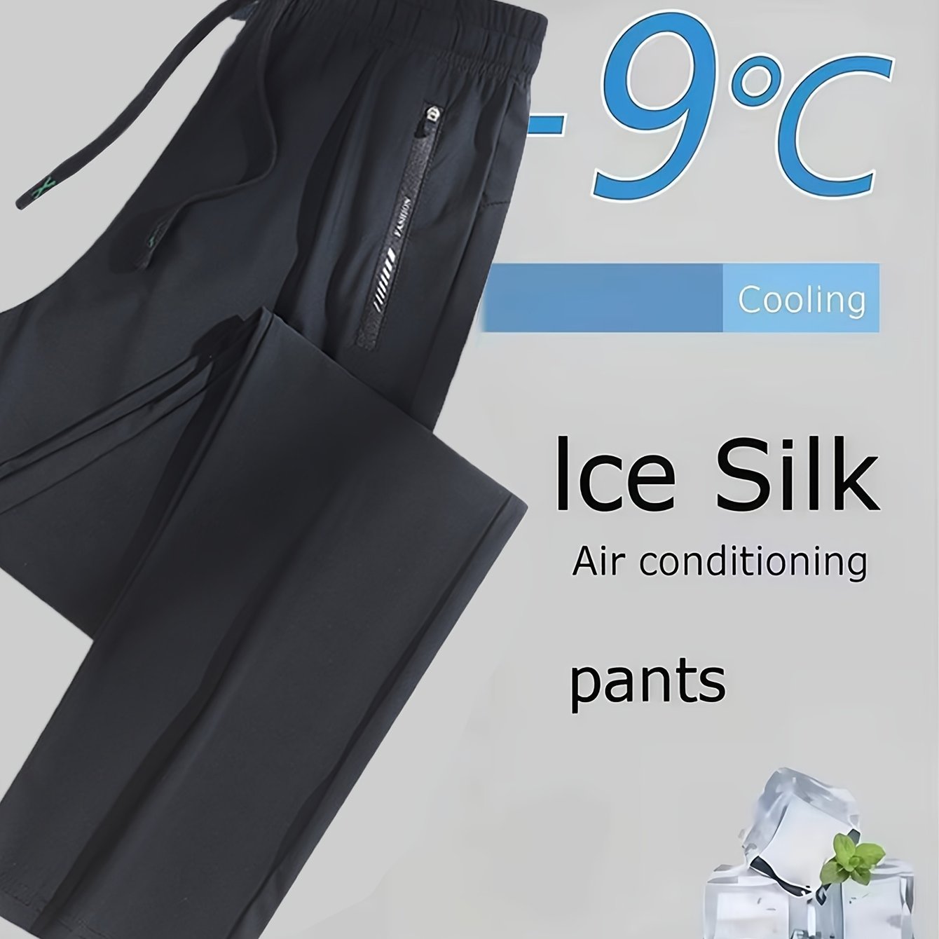 Plus Size, 1pc Women's Plus Size Elastic Waist Casual Pants, Summer Stretch Fabric Fashion S Trousers