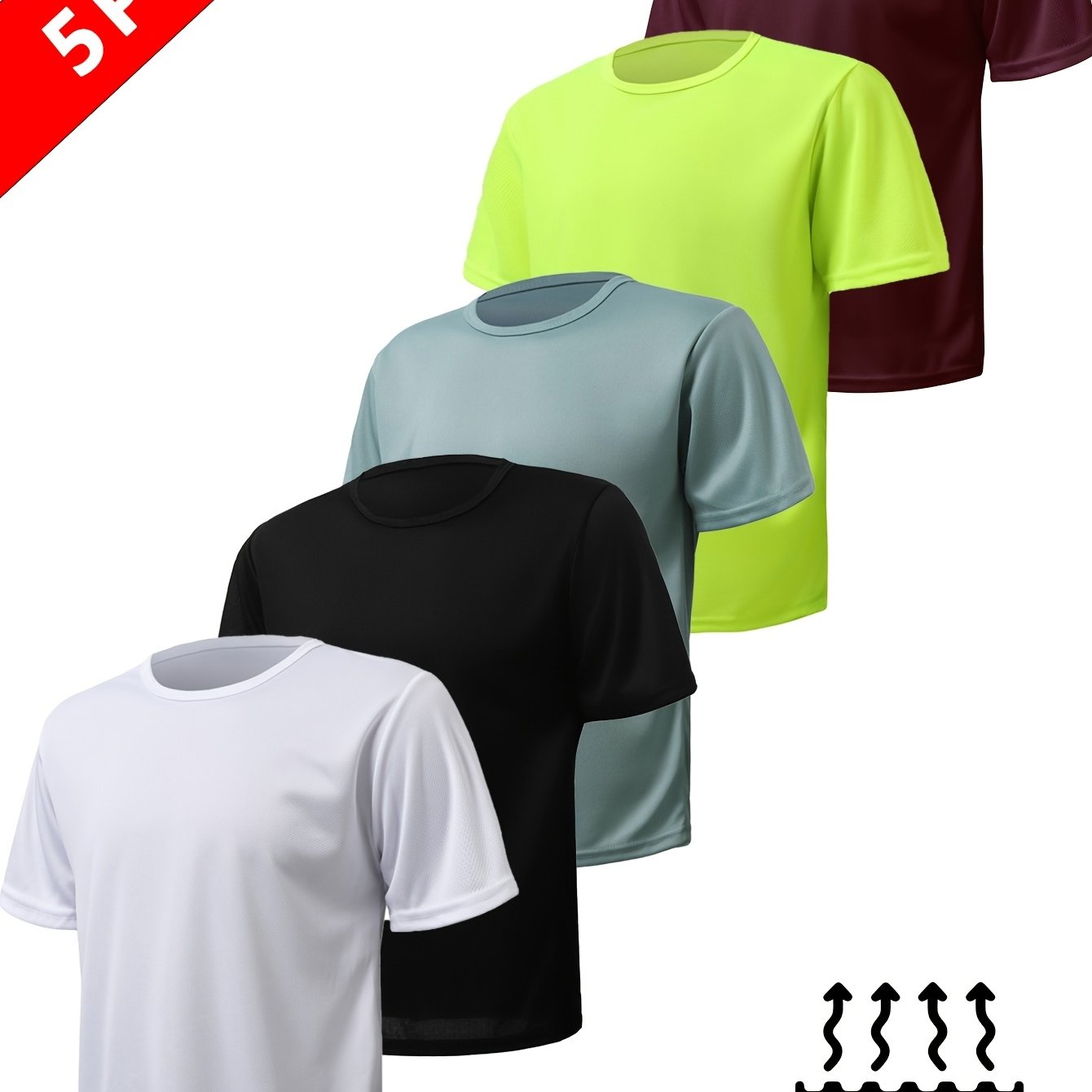 E-shop Große Kurzarm-T-Shirts in Übergrößen 0XL-8XL5, leicht bequem, trainingsorientiert, atmungsaktiv, feuchtigkeitsableitend, sportlicher Stil,