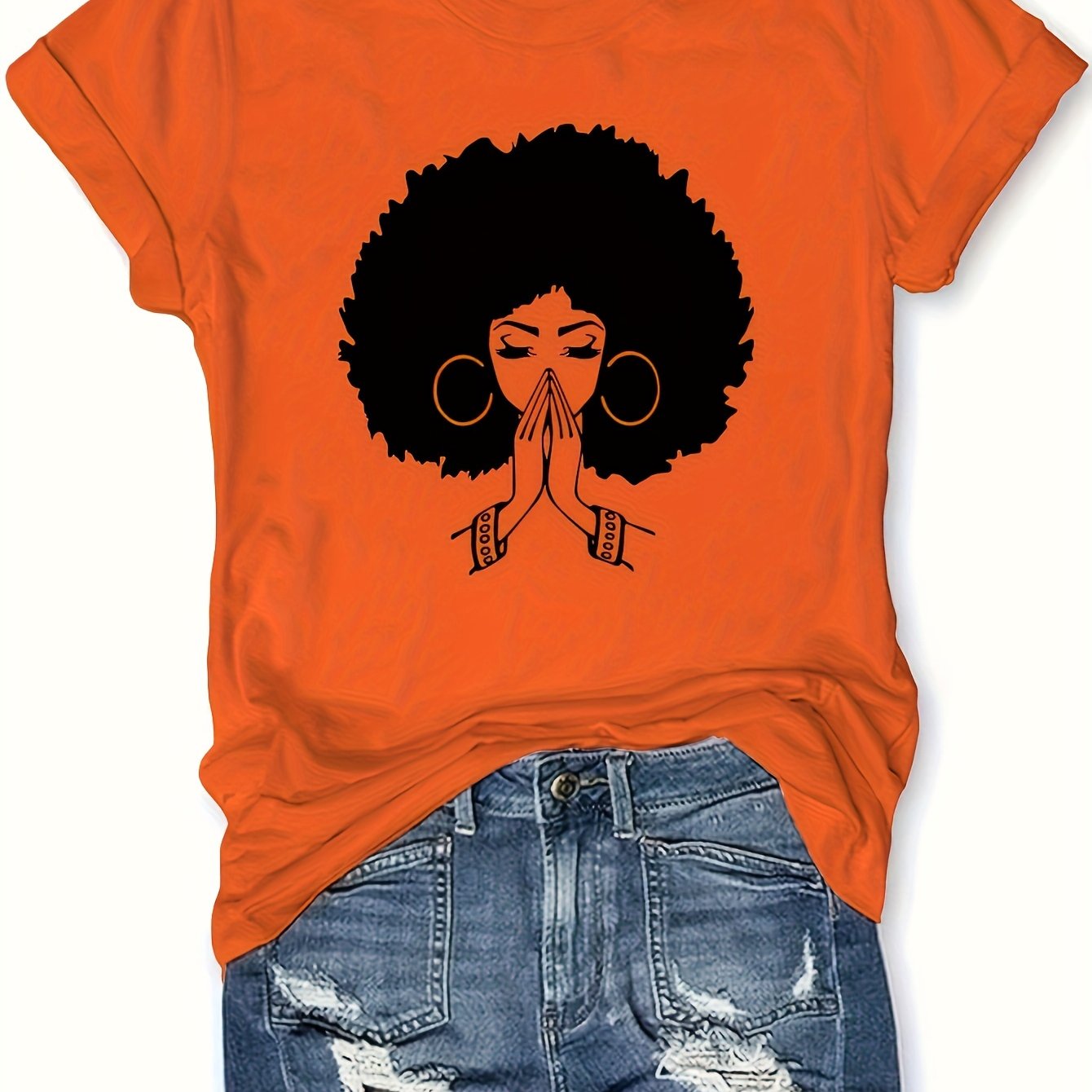 TEMU Women's Sports Short Sleeve T-shirt, Comfortable And Stylish, For Sports And Daily Life, Fashion Women Pattern