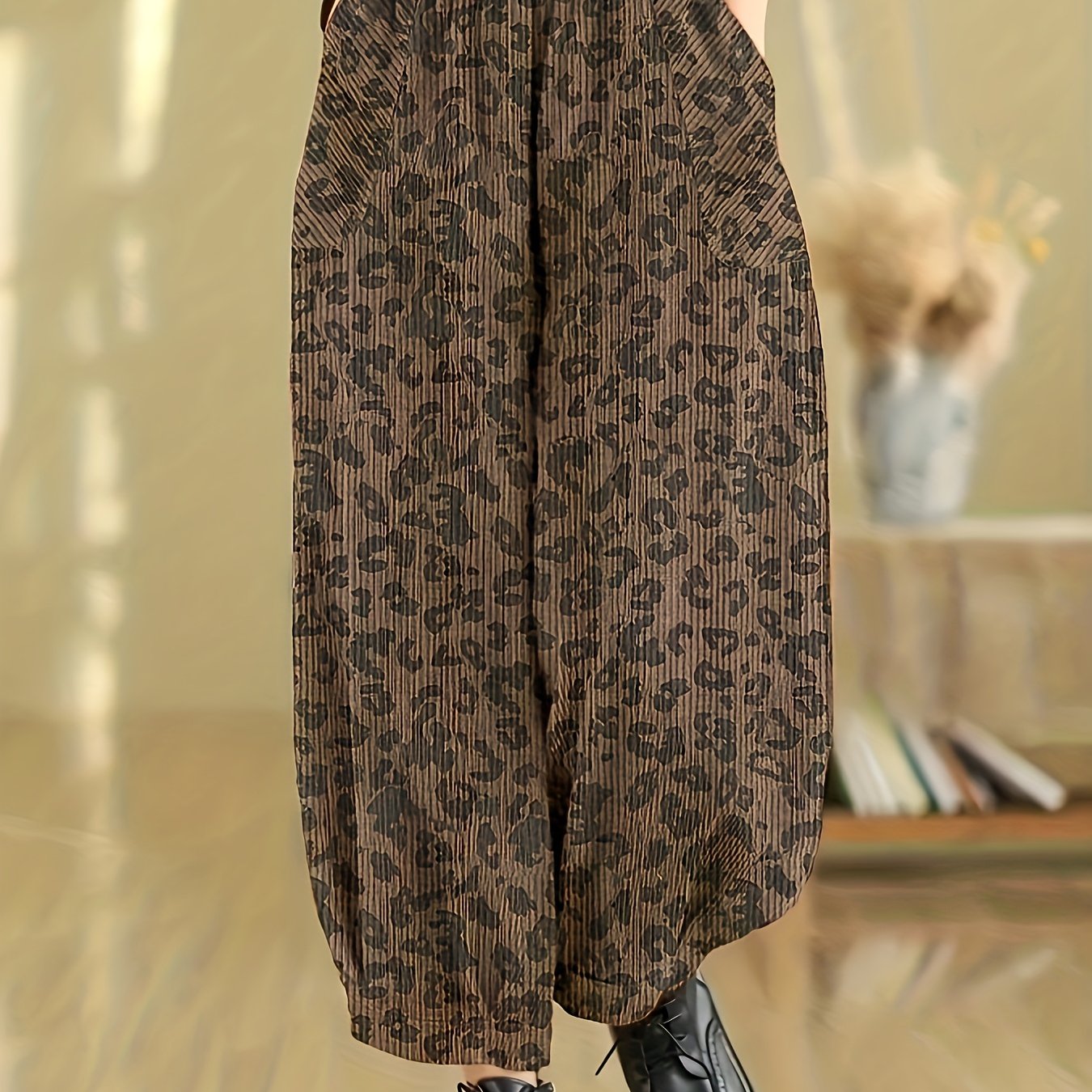 TEMU Autumn And Winter Women's Fashion Casual Loose Harem Pants