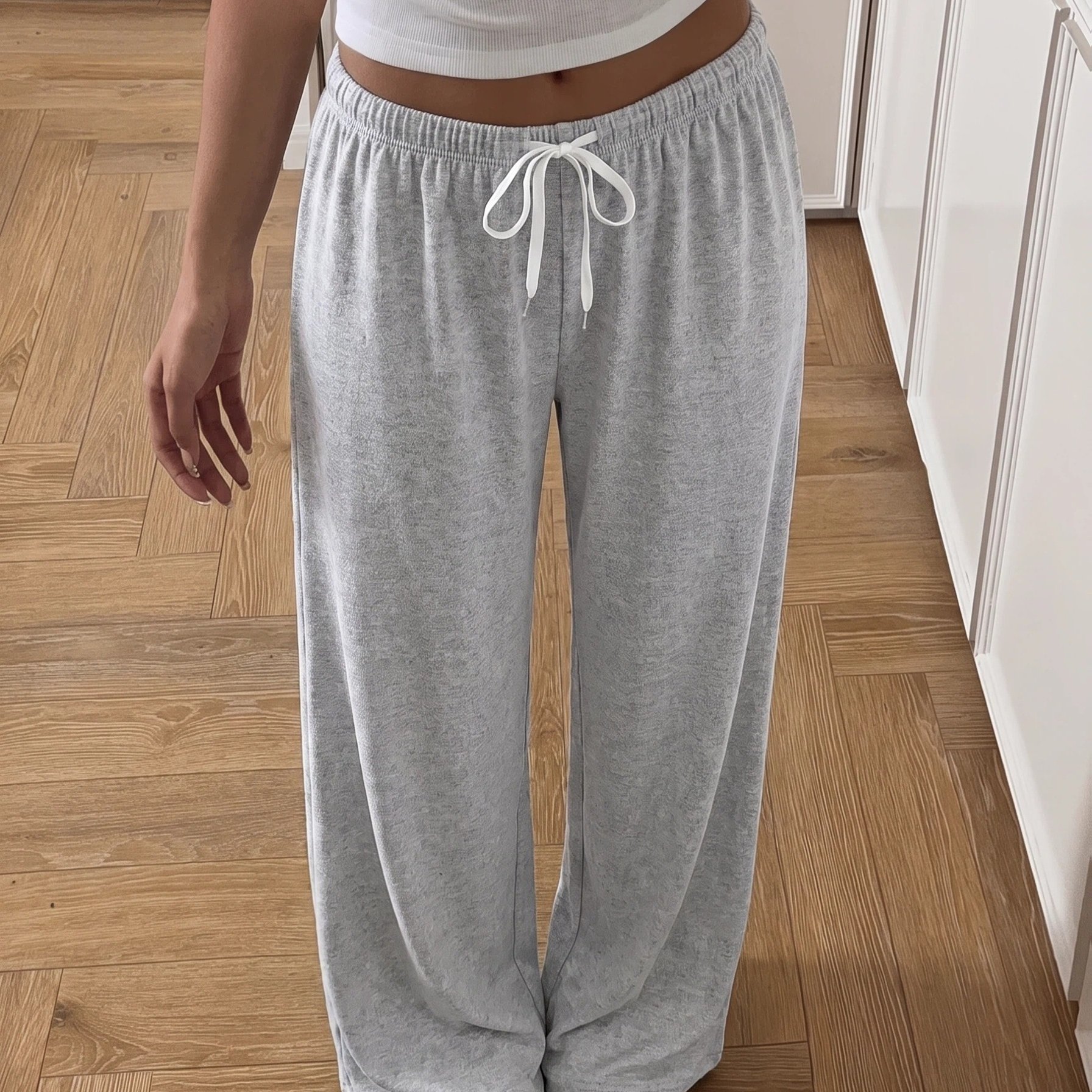 TEMU Pantalones de estar por casa para mujer, pantalones casuales de color de completa, ropa cómoda para estar en casa adecuada para todas , tela ,