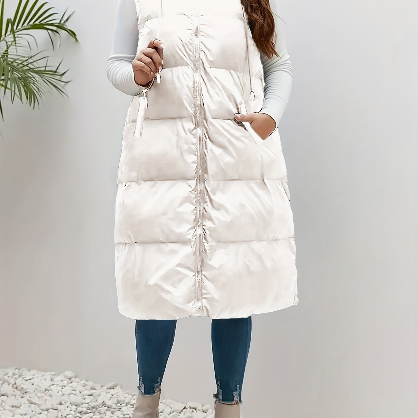 Image of Plus Size Vest Jacket